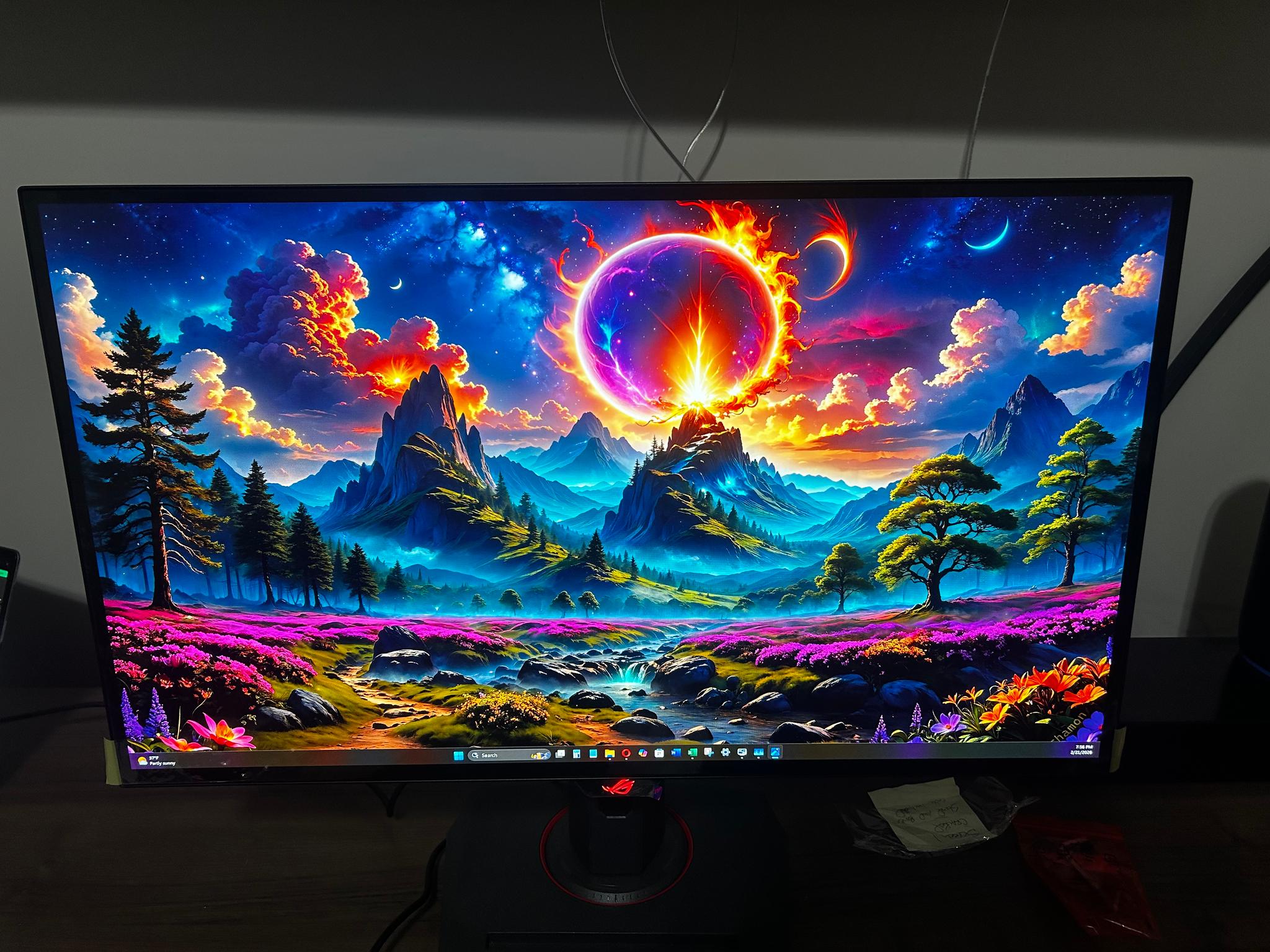 ROG Strix OLED (240hz) Gaming Monitor 27" 1440p Glossy WOLED Panel (Protection Film Still Attached!)