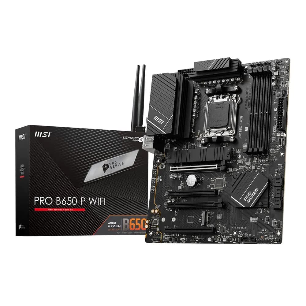 Brand New MSI B650-P PRO WiFi DDR5 AMD AM5 ATX Motherboard with 32gb gskill ram 1tb crucial p5+ ssd