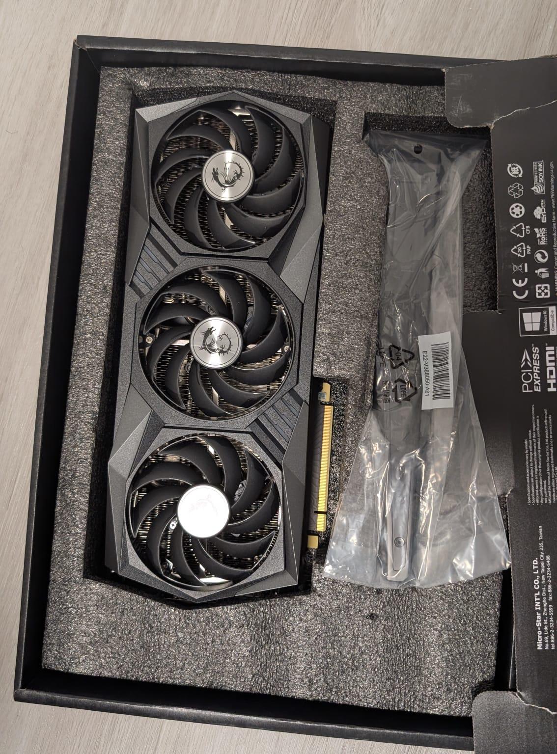 Clean and well-maintained - MSI Gaming Trio GeForce RTX 3070 8GB (in original packaging)