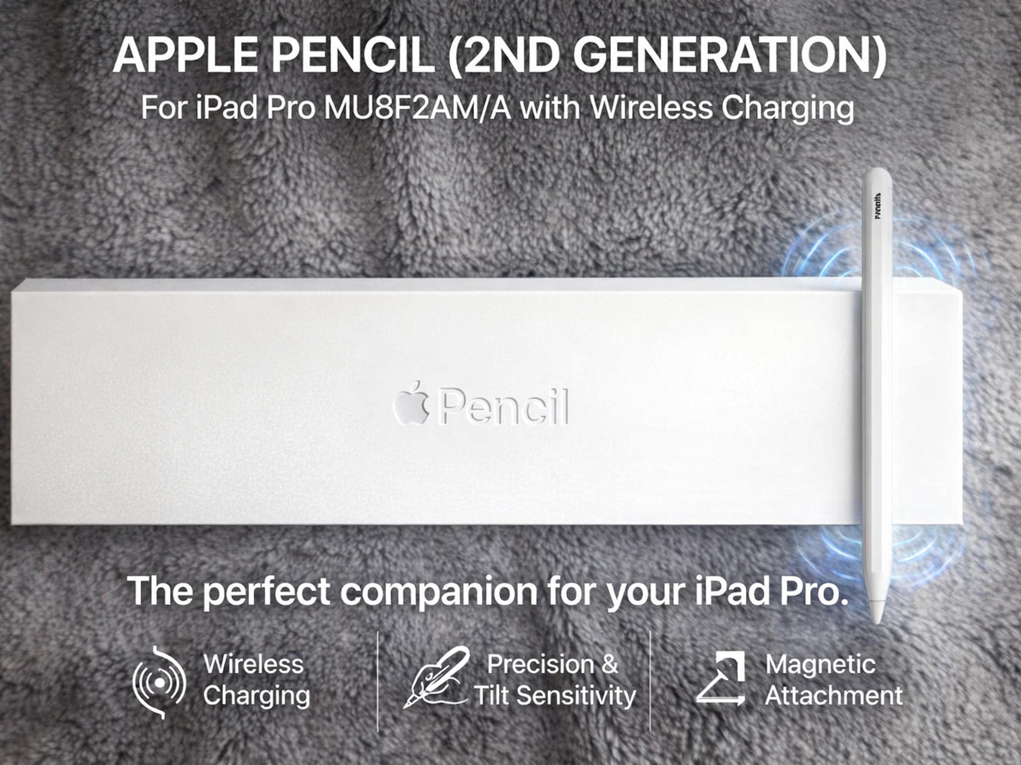 Apple Pencil 2nd Generation for iPad Pro MU8F2AM/A with Wireless Charging