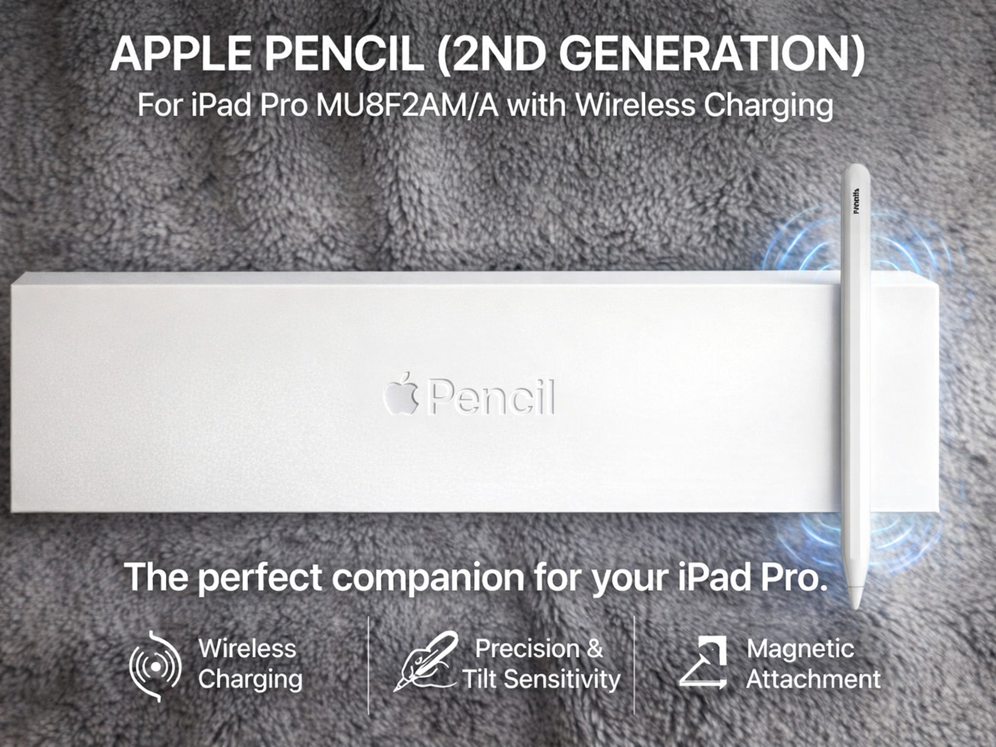 Apple Pencil 2nd Generation for iPad Pro MU8F2AM/A with Wireless Charging