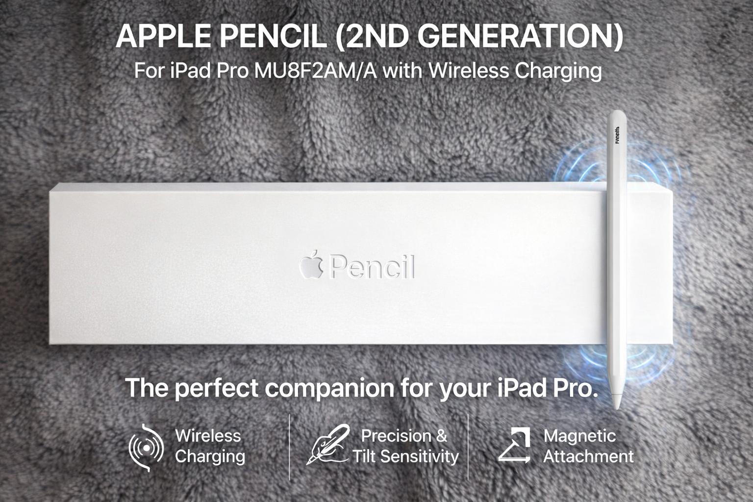 Apple Pencil 2nd Generation for iPad Pro MU8F2AM/A with Wireless Charging
