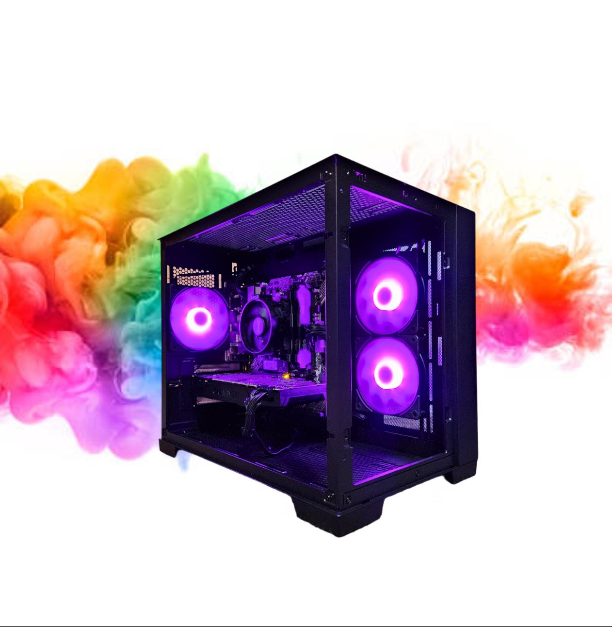 SALE: RTX 2080 + Ryzen 5 5500 + 16GBs DDR4 RAM + 1TB SSD + 3 Fans ( Black RGB Gaming PC )
