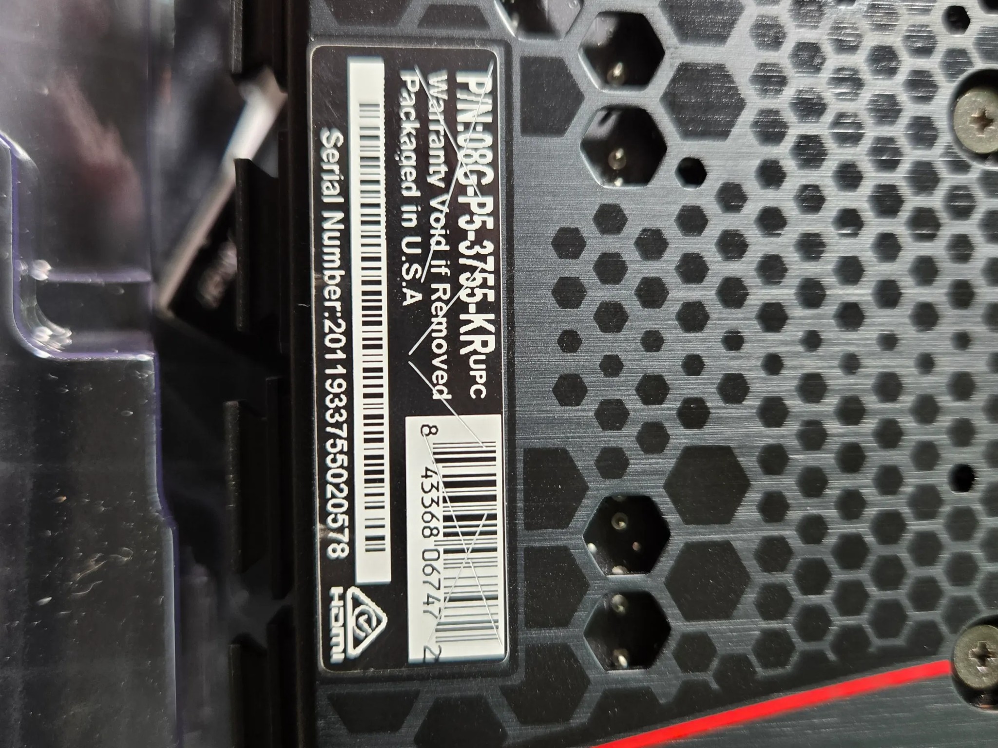 EVGA nVidia RTX 3070 XC3 Ultra 8GB