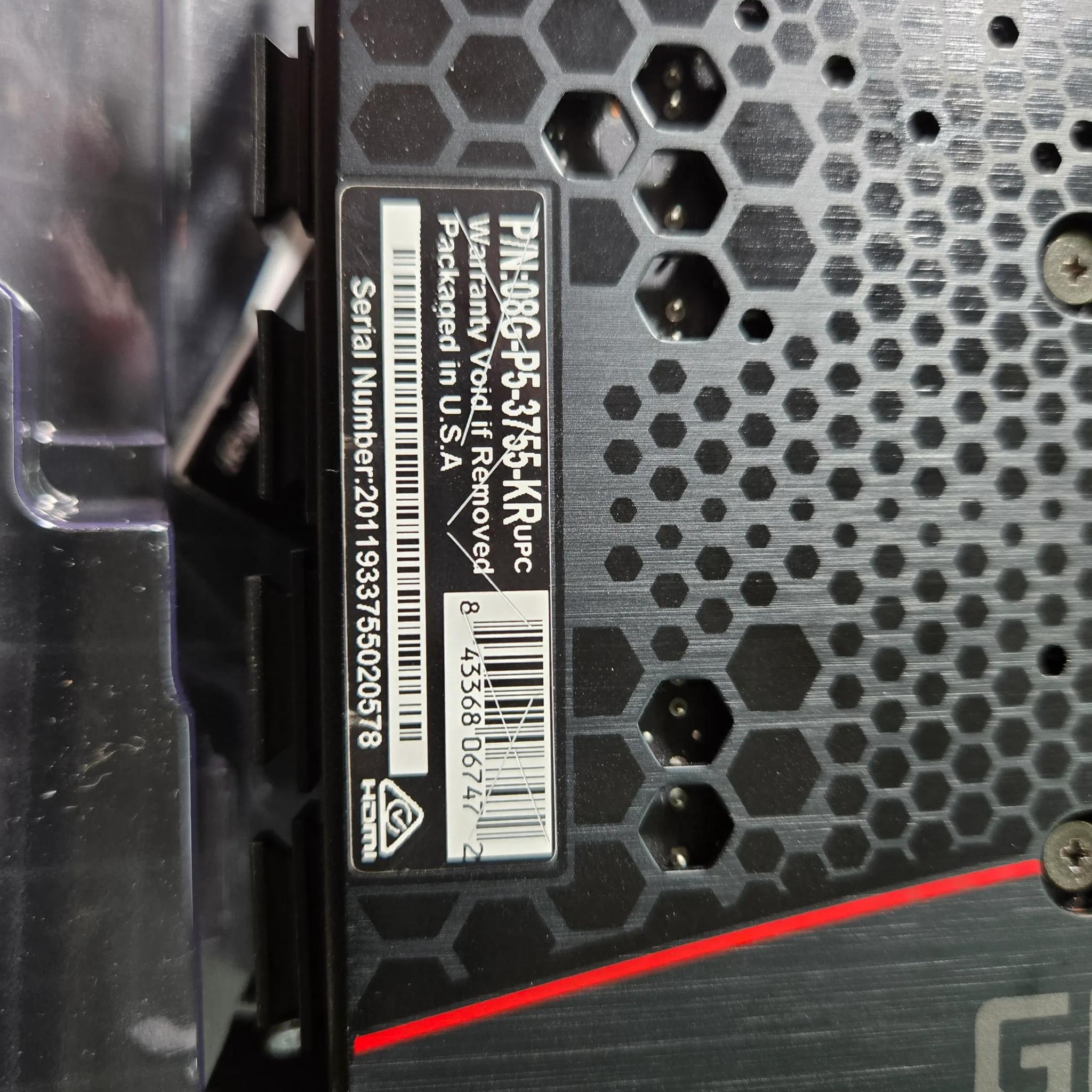 EVGA nVidia RTX 3070 XC3 Ultra 8GB