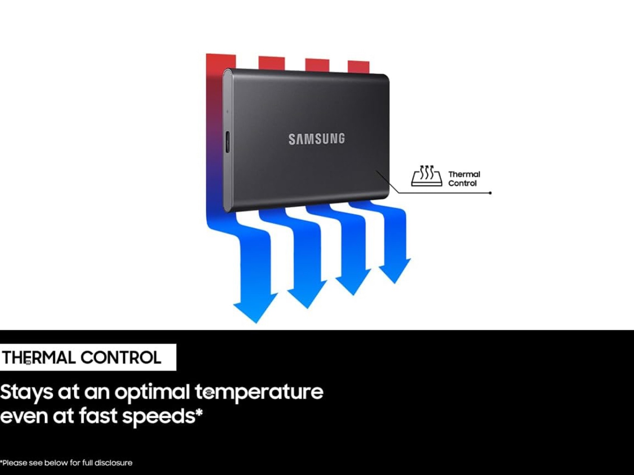 1TB SAMSUNG SSD T7 Portable External Solid State Drive - Up to USB 3.2 Gen 2