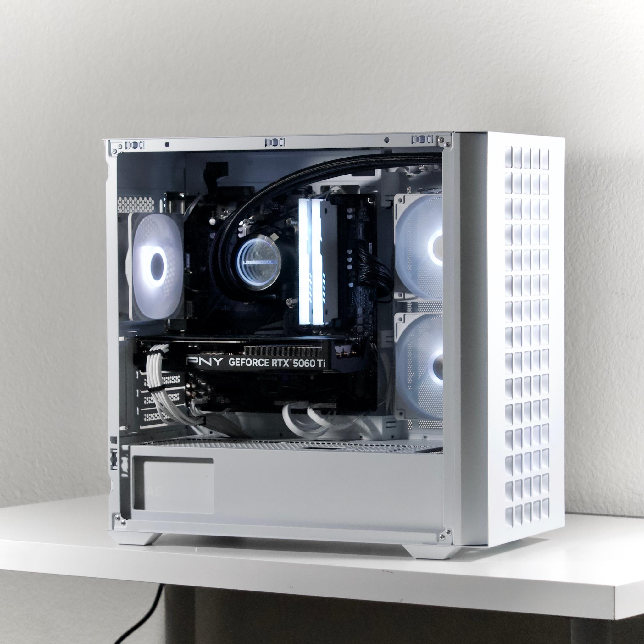 ⚪ Ryzen 7 5700 + RTX 5060 Ti 8GB | 16GB DDR4 | 1TB NVMe | WiFi/BT | 1440p Gaming PC | $1115.99