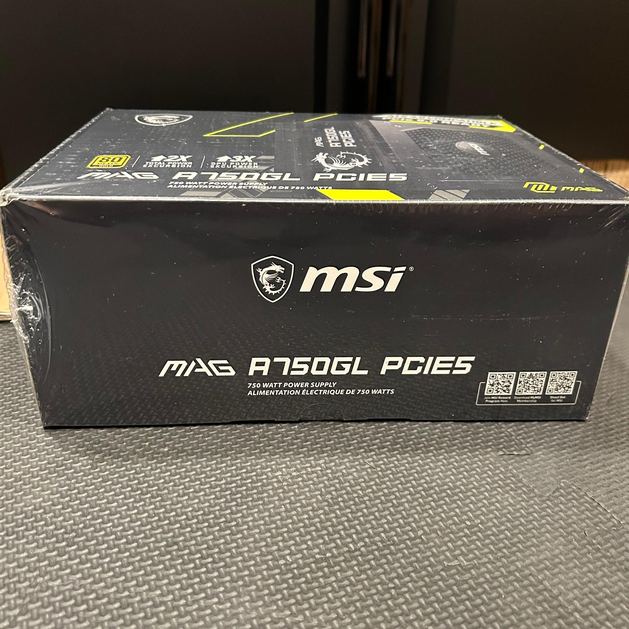 MSI MAG A750GL 80 Plus Gold / SAME DAY SHIPPING