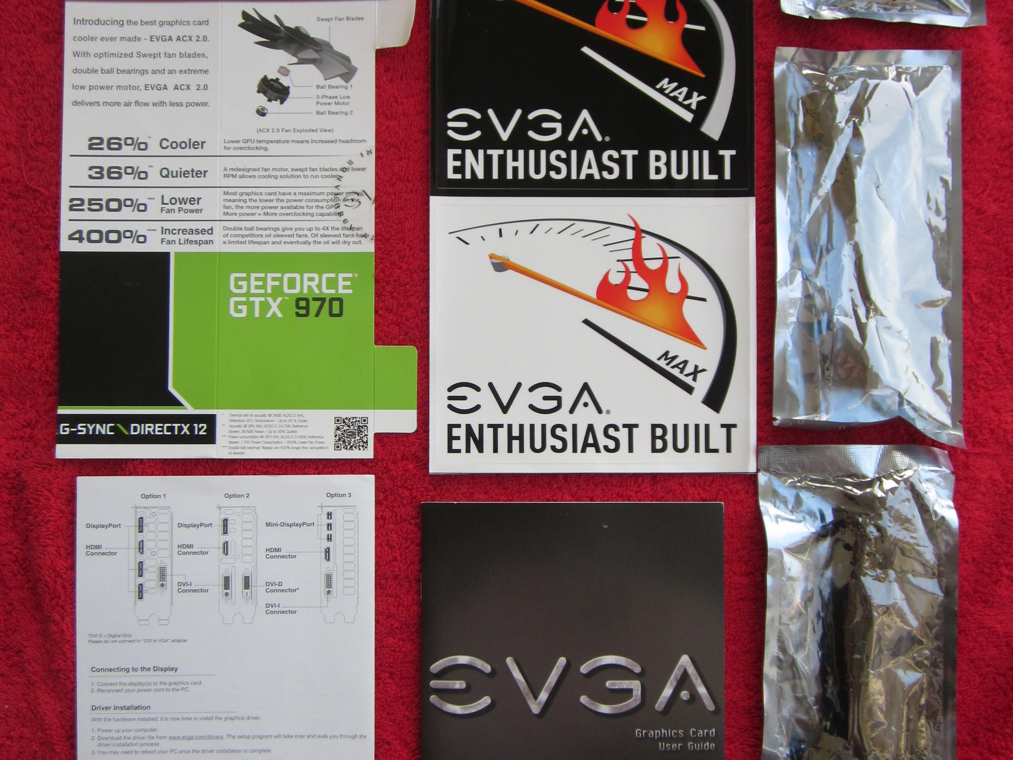 SUPER CLEAN! EVGA GTX 970 4Gb SSC Video Card With Metal Backplate