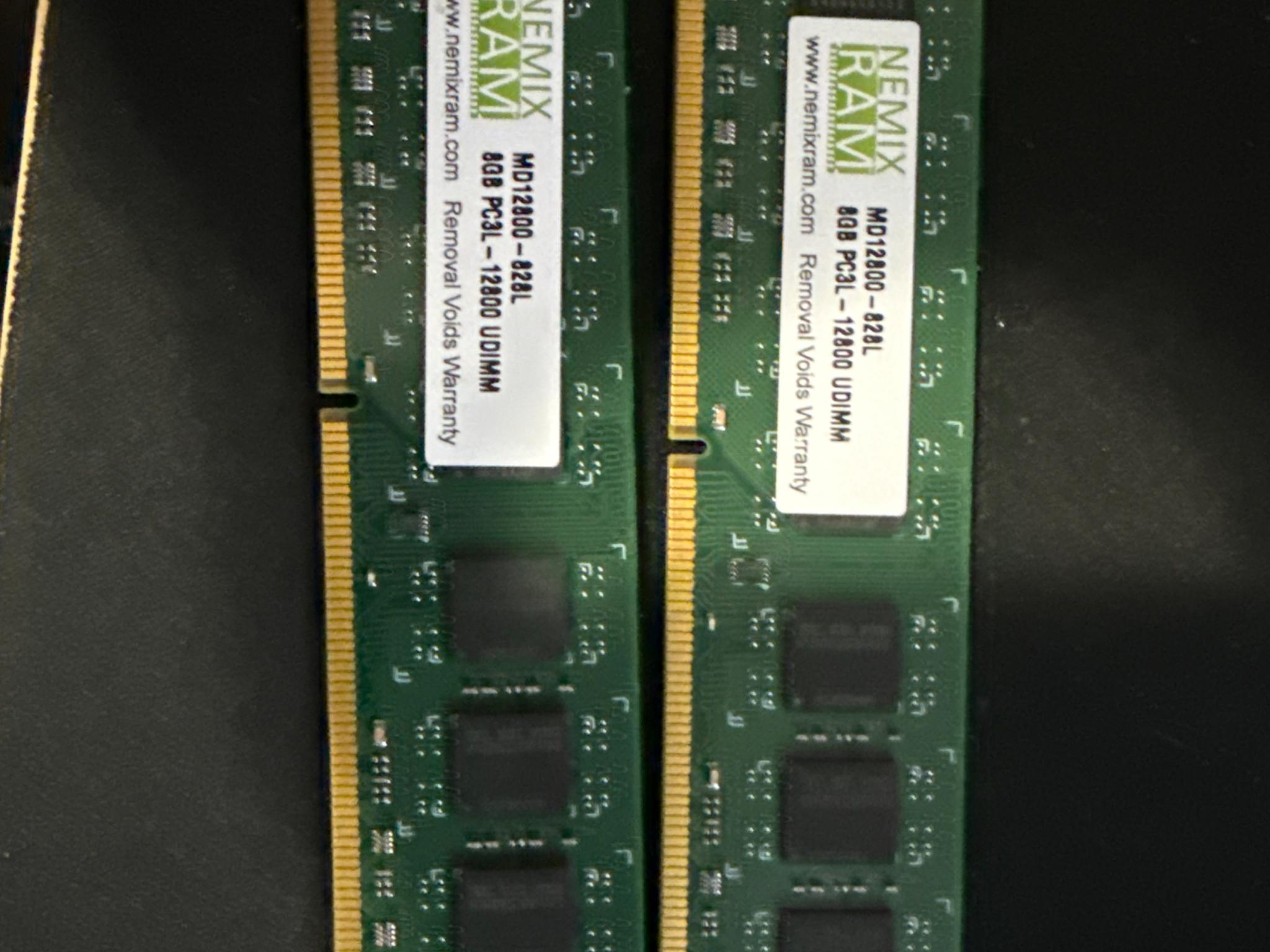 Nemix Ram DDR 3  8gb sticksX2