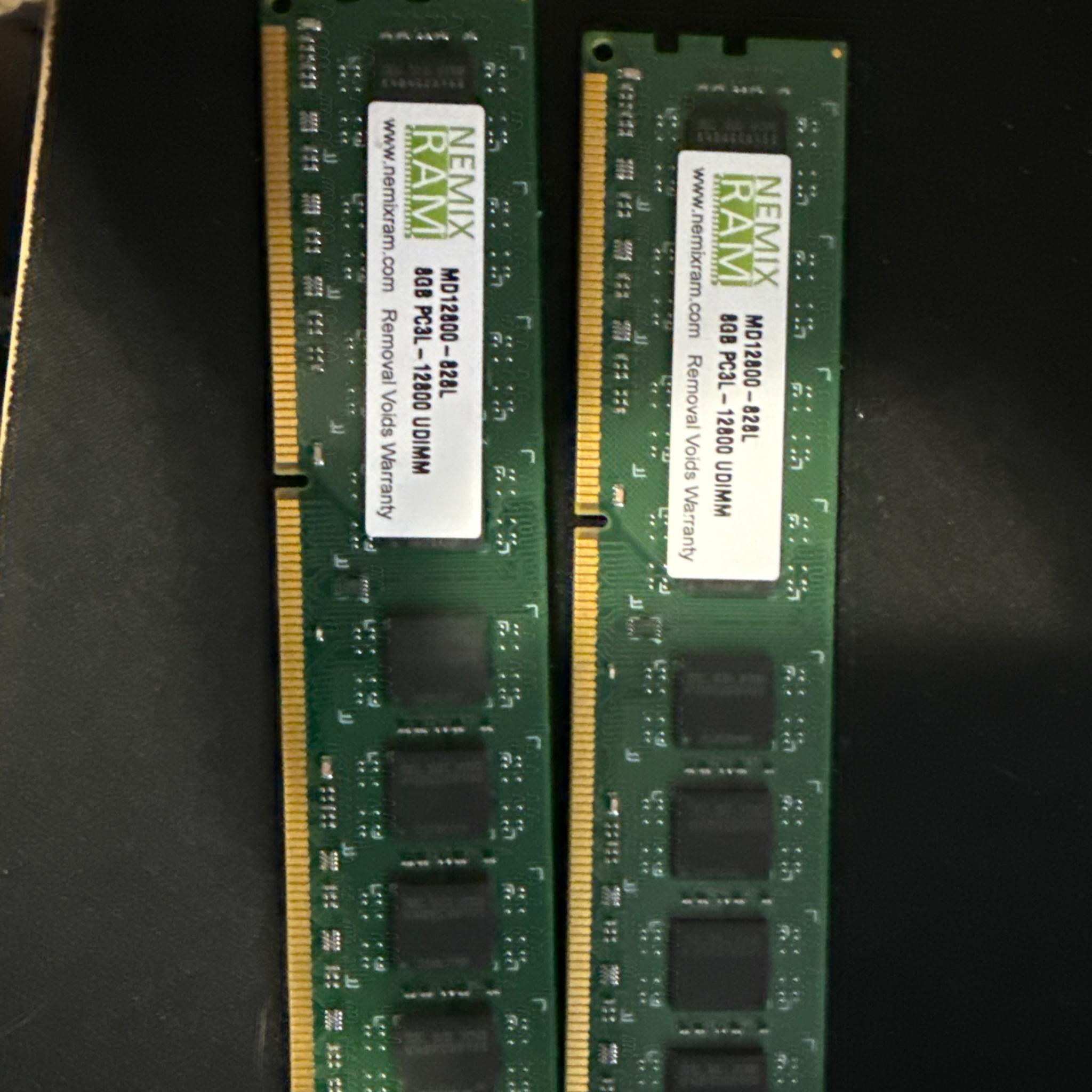 Nemix Ram DDR 3  8gb sticksX2