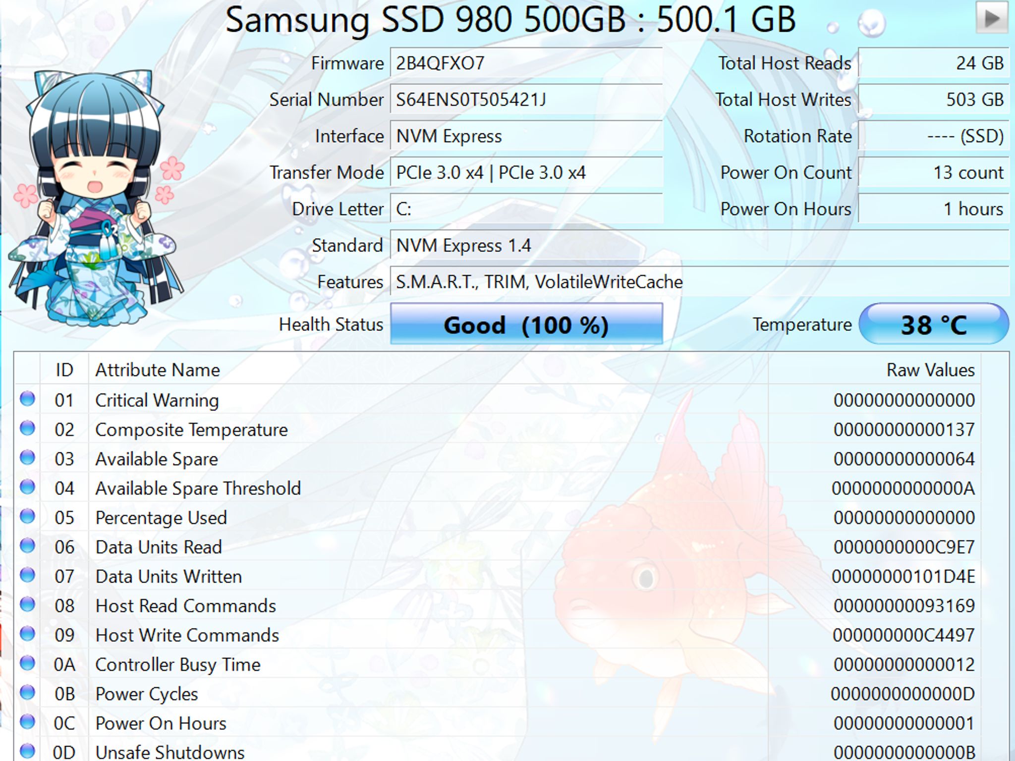 Waifu Vision-RTX 3080, i9-11900K, 1.5 Tb Samsung 980 SSDs, 32Gb, AIO, EVGA 850W