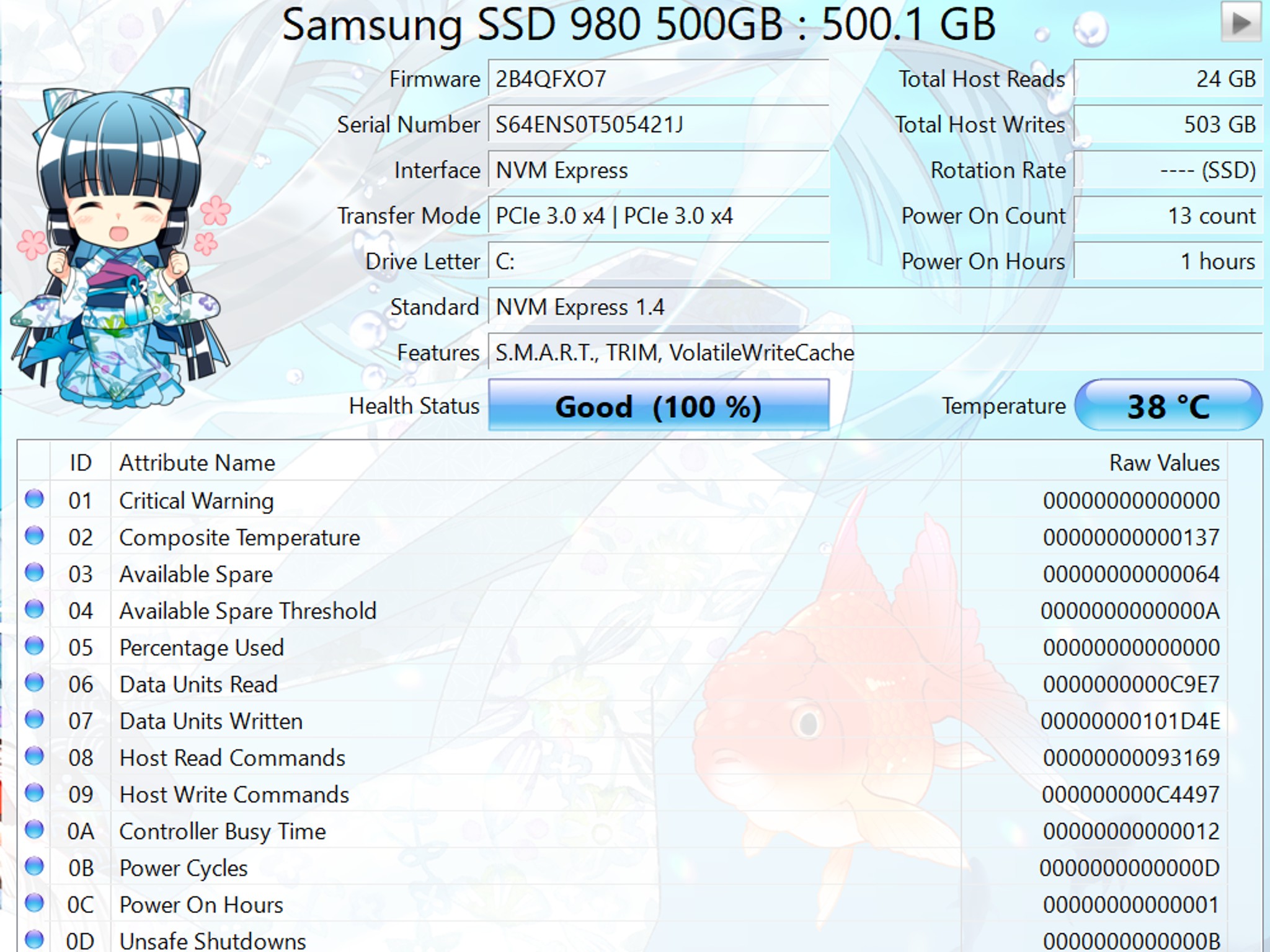 Waifu Vision-RTX 3080, i9-11900K, 1.5 Tb Samsung 980 SSDs, 32Gb, AIO, EVGA 850W