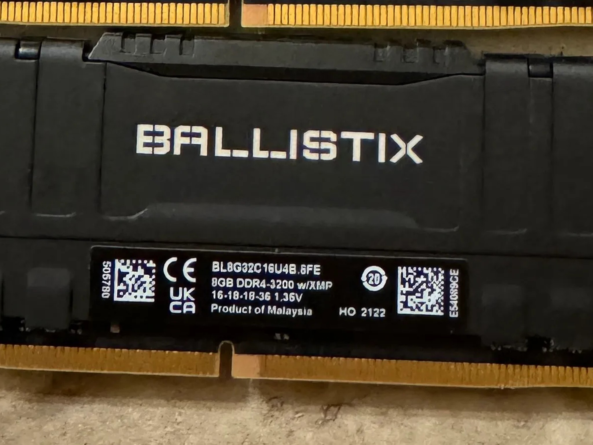 Ballistix RAM 8GB 3200Mhz x4 (32GB)