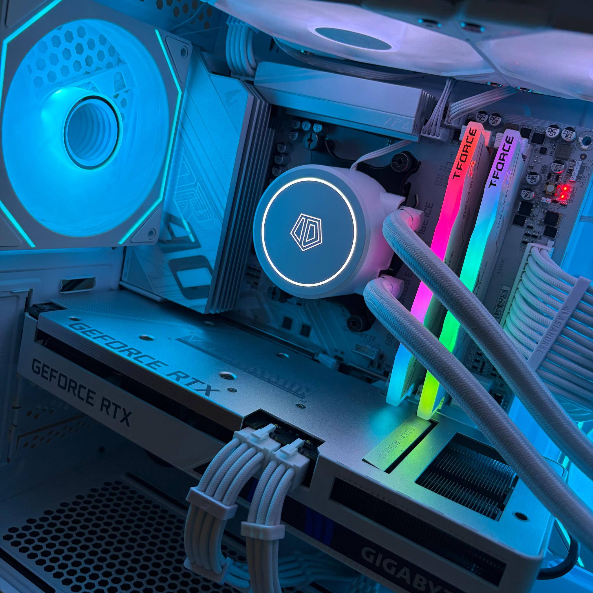 🤍 White Vision Build | Ryzen 5 7600 + RTX 3060 Ti Gaming PC 🤍
