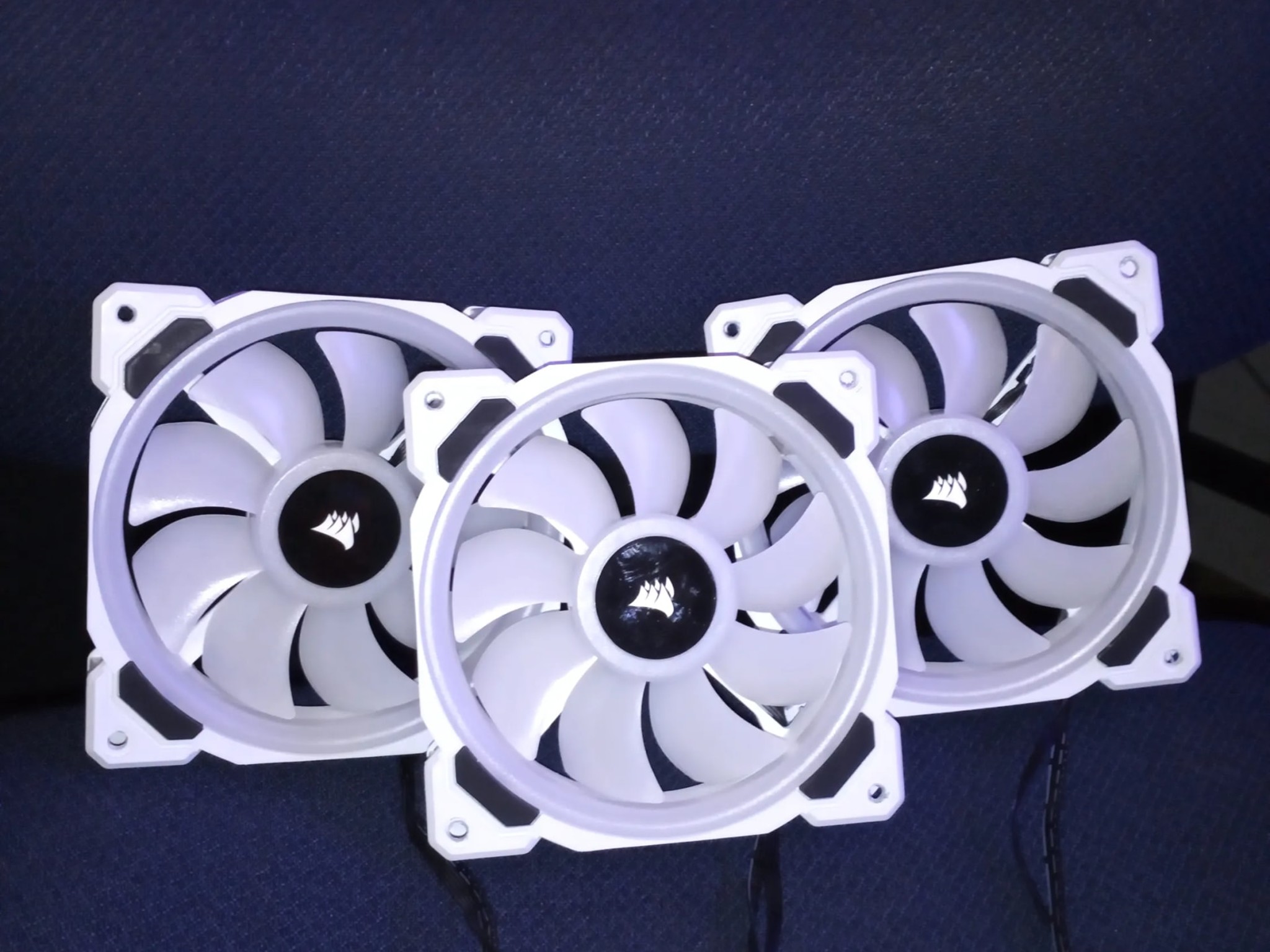 Corsair LL120 RGB 120mm Dual Light Loop RGB LED White PWM Fan — Triple Pack