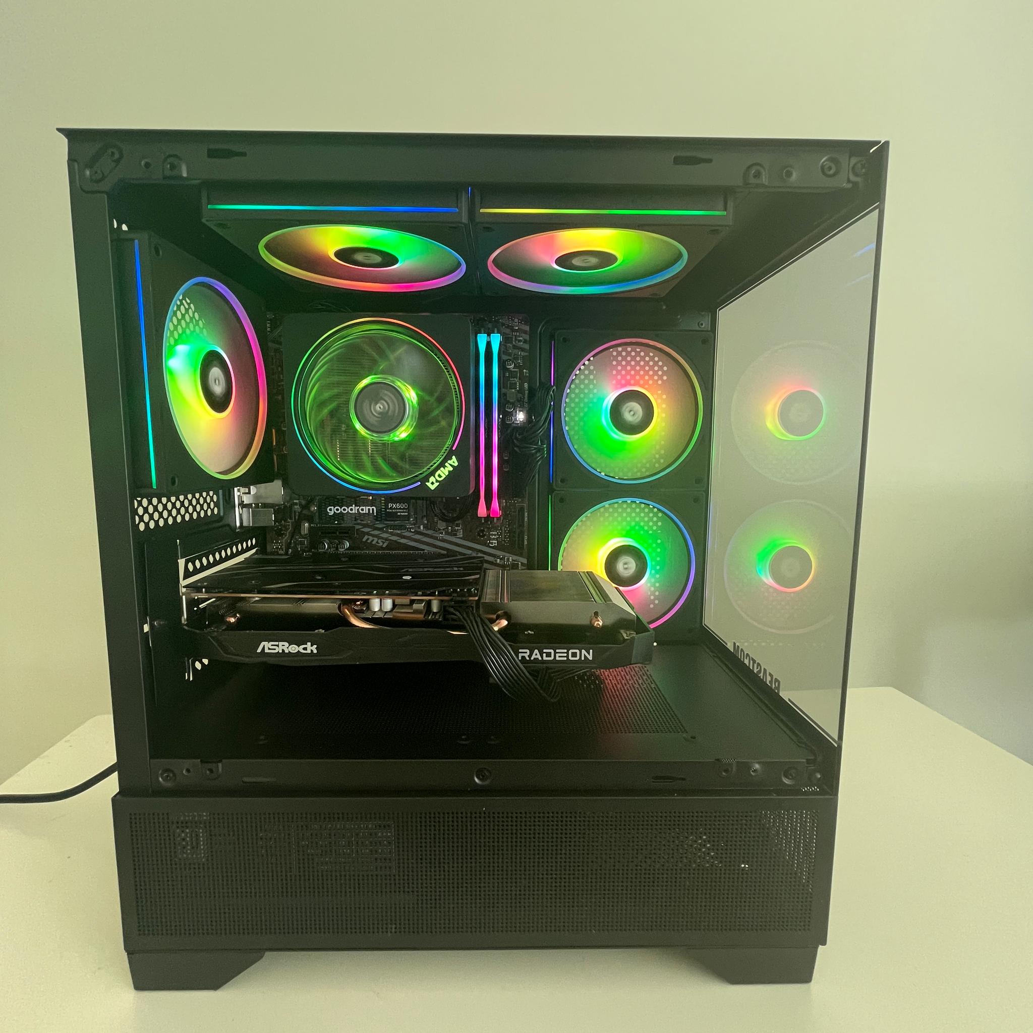 GAMING PC RYZEN 5 | RX 6600 | 1TB SSD | 16GB RAM | WINDOWS 11 | WIFI & BT