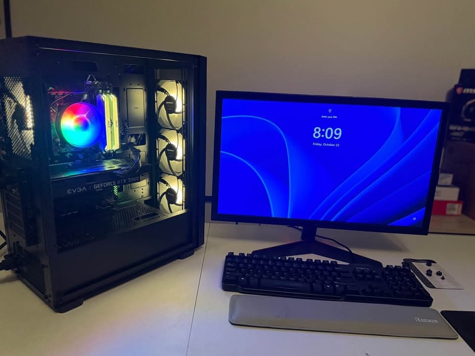 Custom Gaming PC - RTX 2060 Super 8GB, Ryzen 5 5500, 16GB RAM, 1TB NVMe SSD