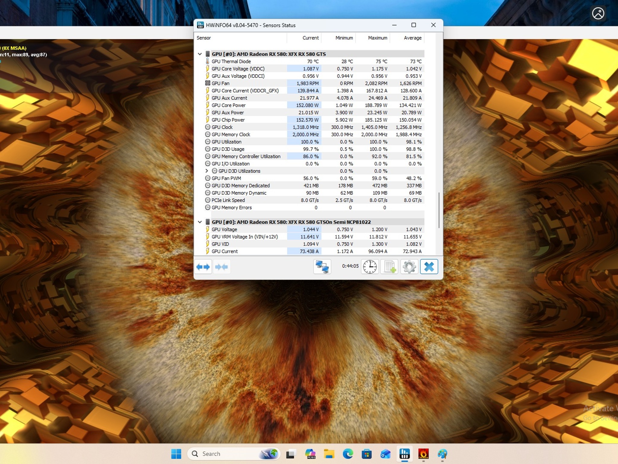 XFX RX 580 GTS 8GB GPU