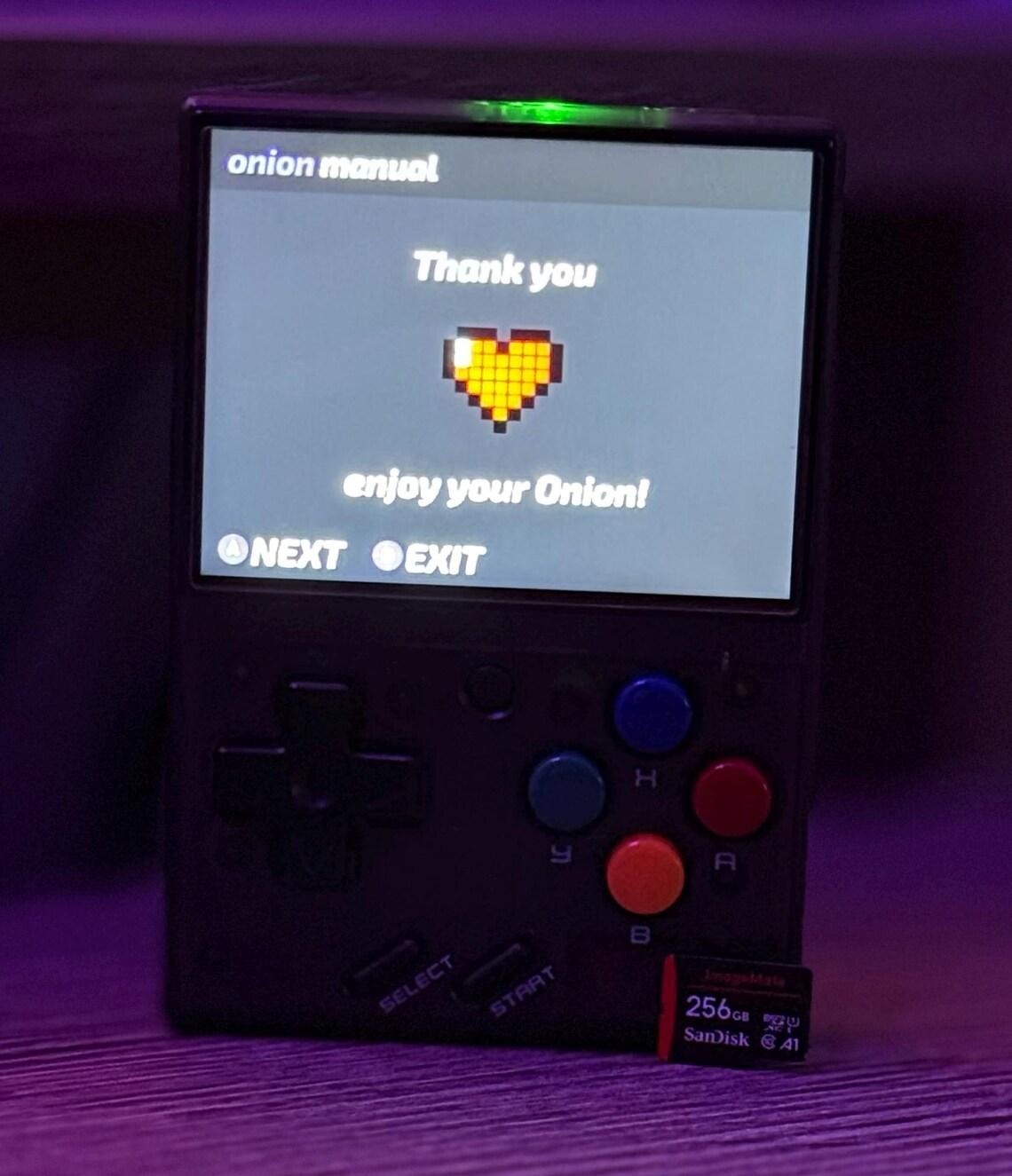 MicroSD Card W/ OnionOS Pre-installed for Miyoo Mini (v4 & Plus) - Variable Sizes Available