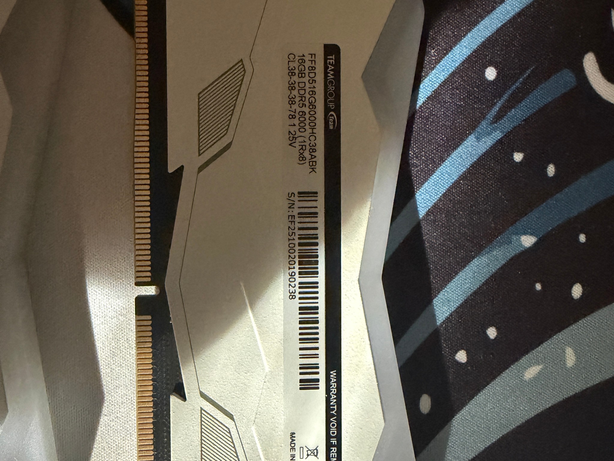 32GB T- Force Delta Alpha DDR5 (16gb x 2)