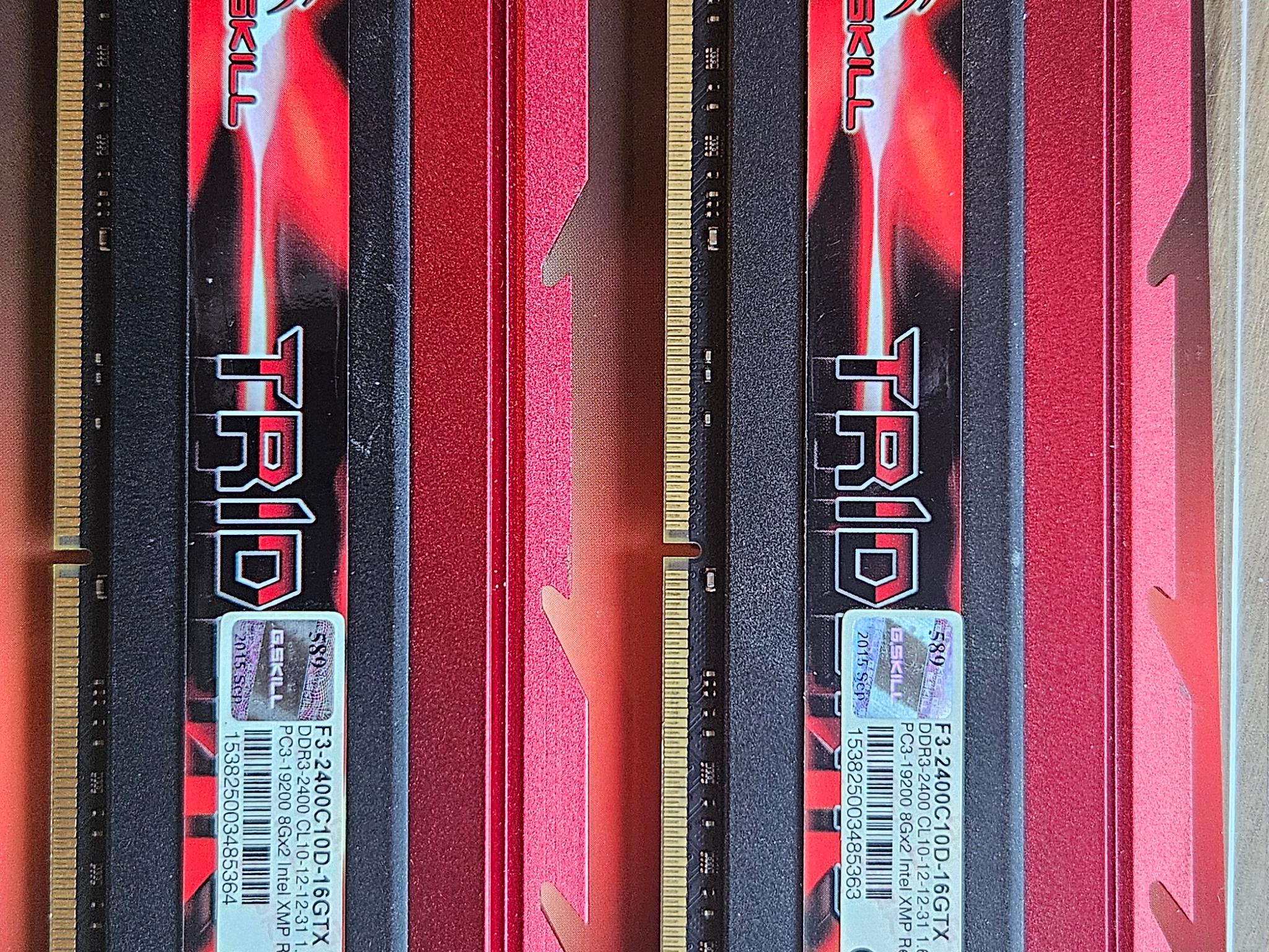 16GB G.Skill Trident X 2400MHz DDR3