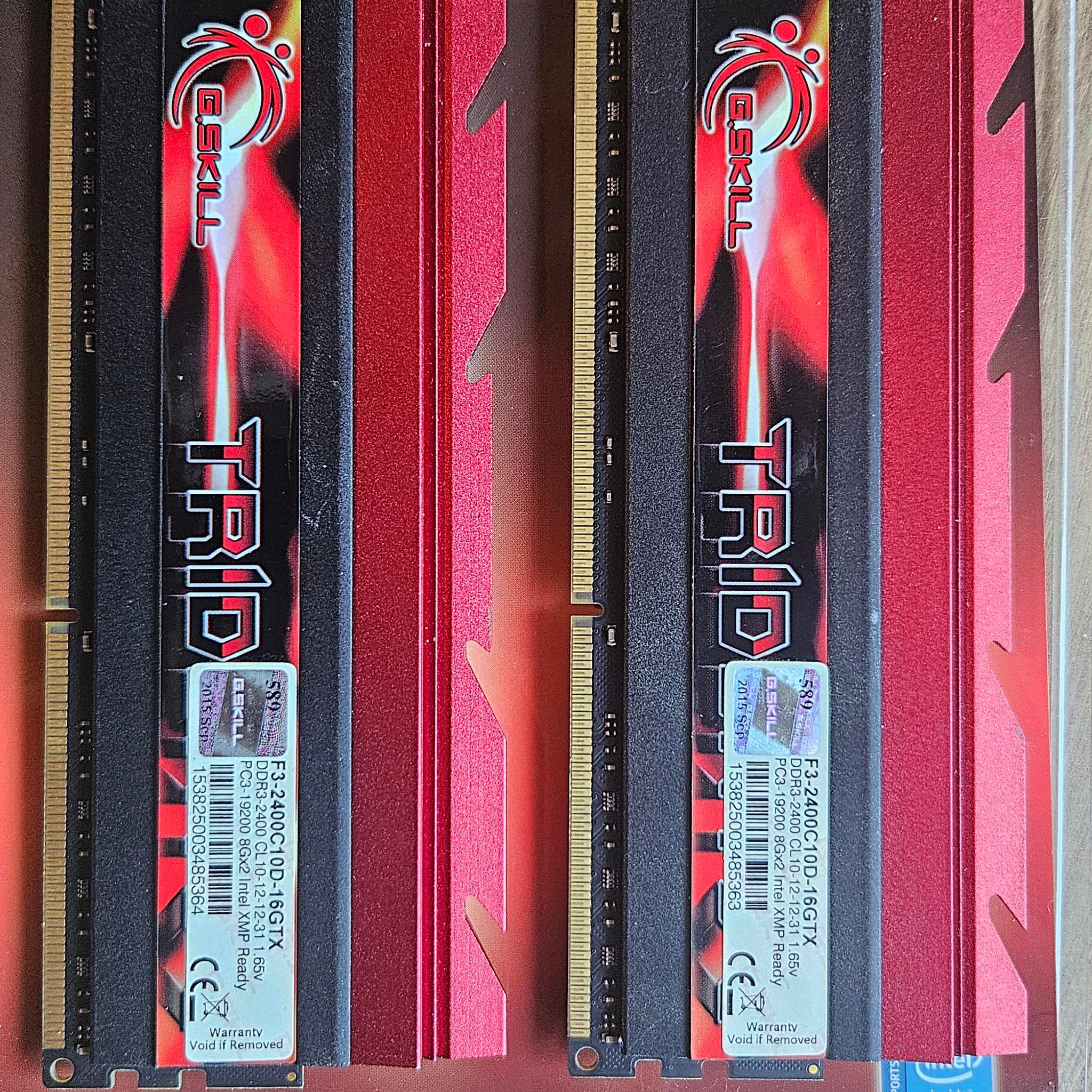 16GB G.Skill Trident X 2400MHz DDR3