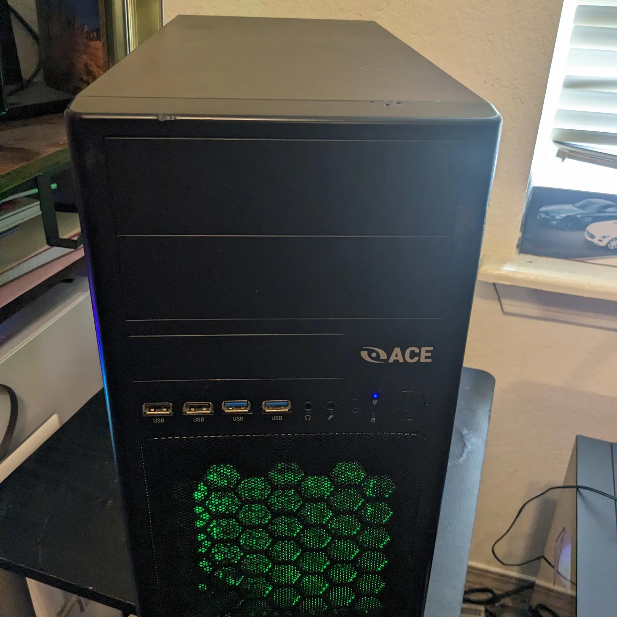 FREE SHIP|| "Green Machine"|| i5-2320, GTX 645 1GB, 16GB RAM, 480GB SSD, Win10, Wifi