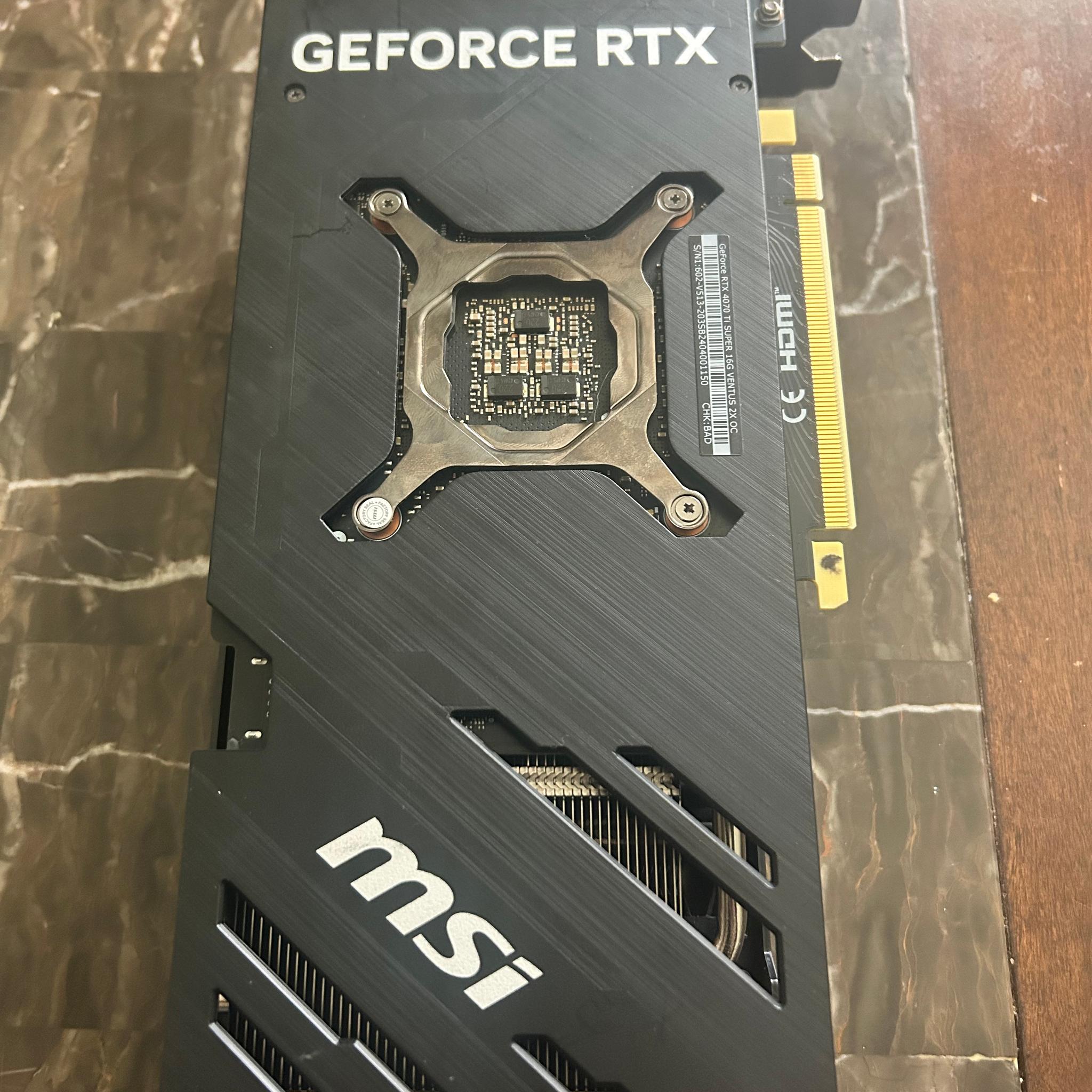MSI GeForce RTX 4070 Ti SUPER 16G VENTUS 2X OC