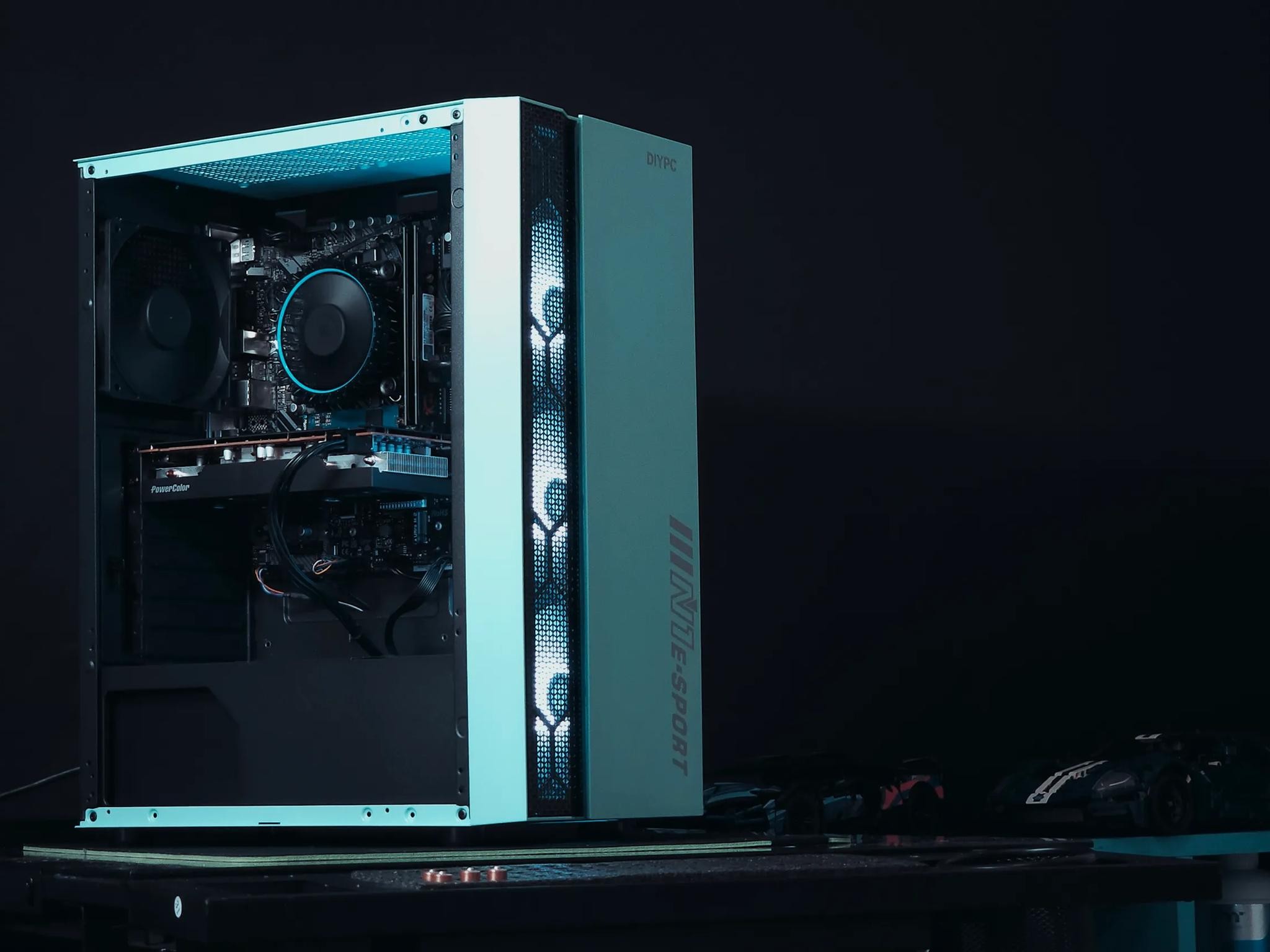 🌊Aqua💠 I5 12600KF/ RX 7600 Gaming PC Computer
