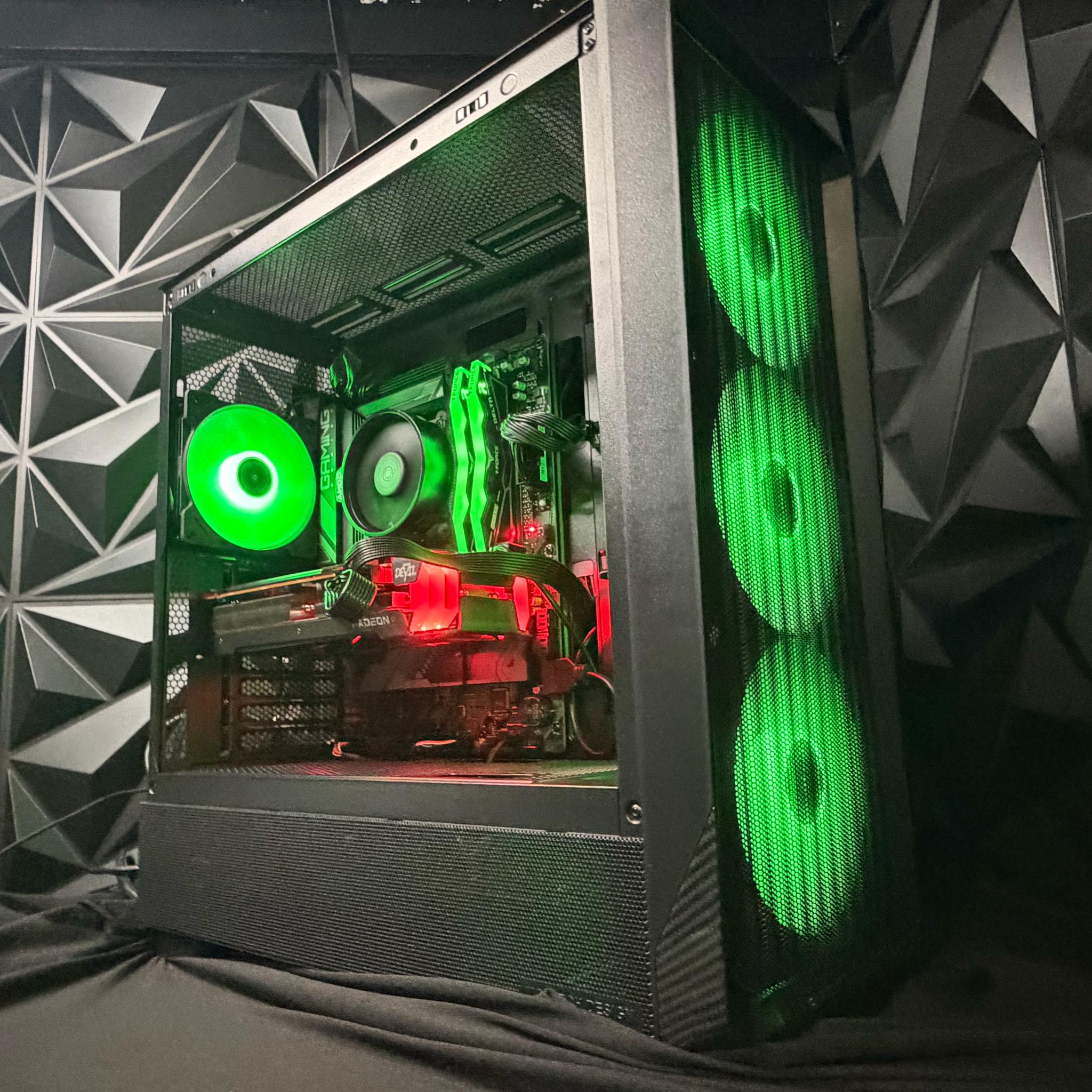 🖤⚡ G CARBON 8566 ⚡🖤| Ryzen 5 8500G| RX 6600XT | 1.5 TB NVMe| 16 GB DDR5| 650W PSU