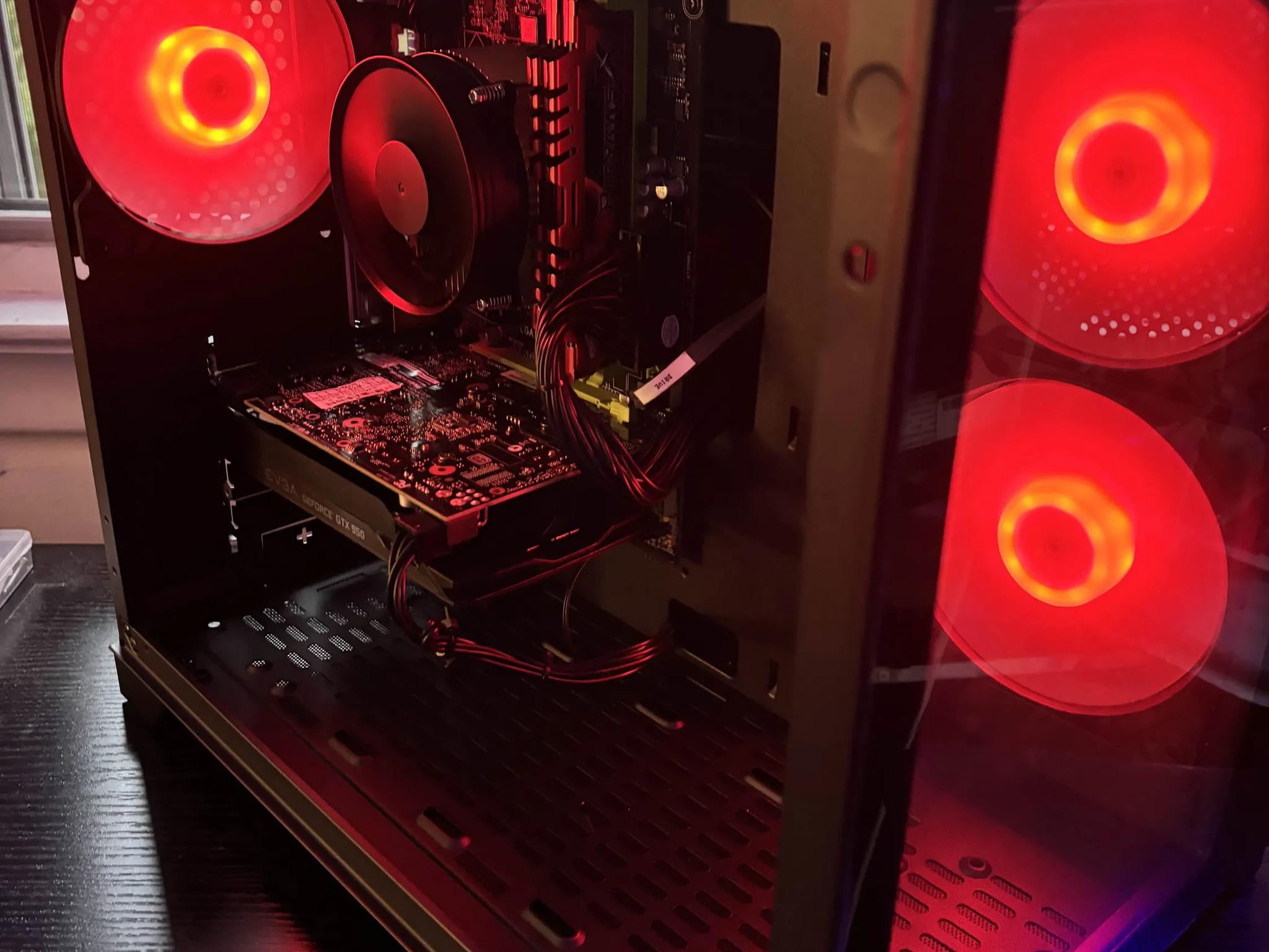 GAMING PC i5 16GB NVIDIA GTX 950 RGB Lighting RGB Fans Computer