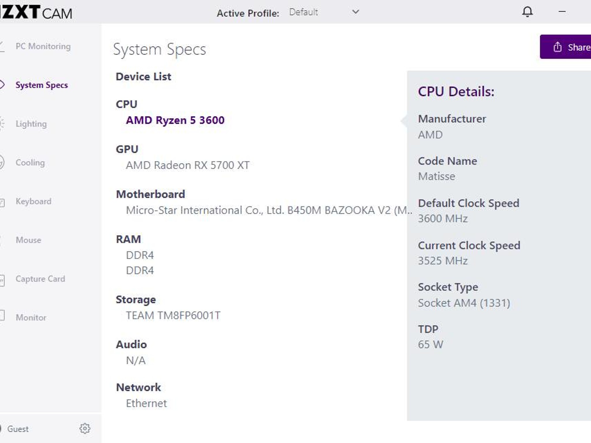 Mid-Range 1440p Gaming PC / AMD Ryzen 5 3600 / XFX RX 5700 XT 8GB / 16GB 3200MHz RAM / 1TB NVME SSD