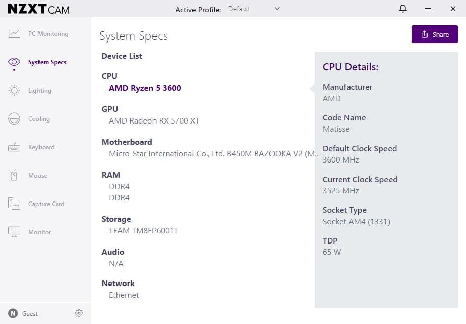 Mid-Range 1440p Gaming PC / AMD Ryzen 5 3600 / XFX RX 5700 XT 8GB / 16GB 3200MHz RAM / 1TB NVME SSD
