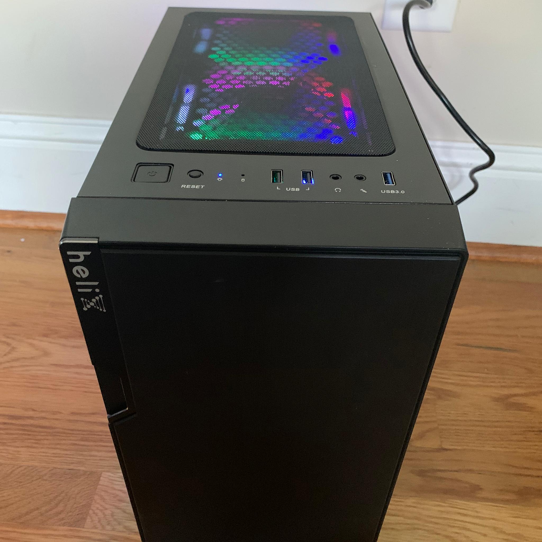 RX 580 8GB E3 1220 4c/4t 16GB RAM 500GB SSD FORTNITE READY WINDOWS 10 RGB GAMING PC