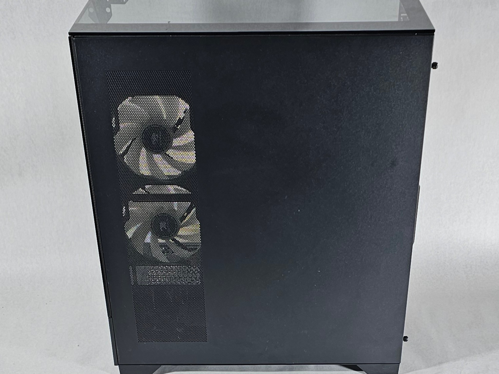 Black iBUYPOWER PC Case with Tempered Glass w/ 3 Fans