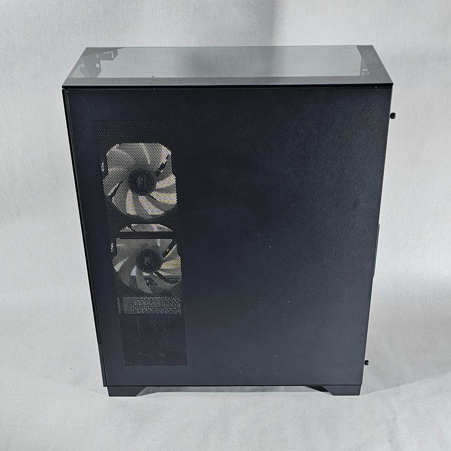 Black iBUYPOWER PC Case with Tempered Glass w/ 3 Fans