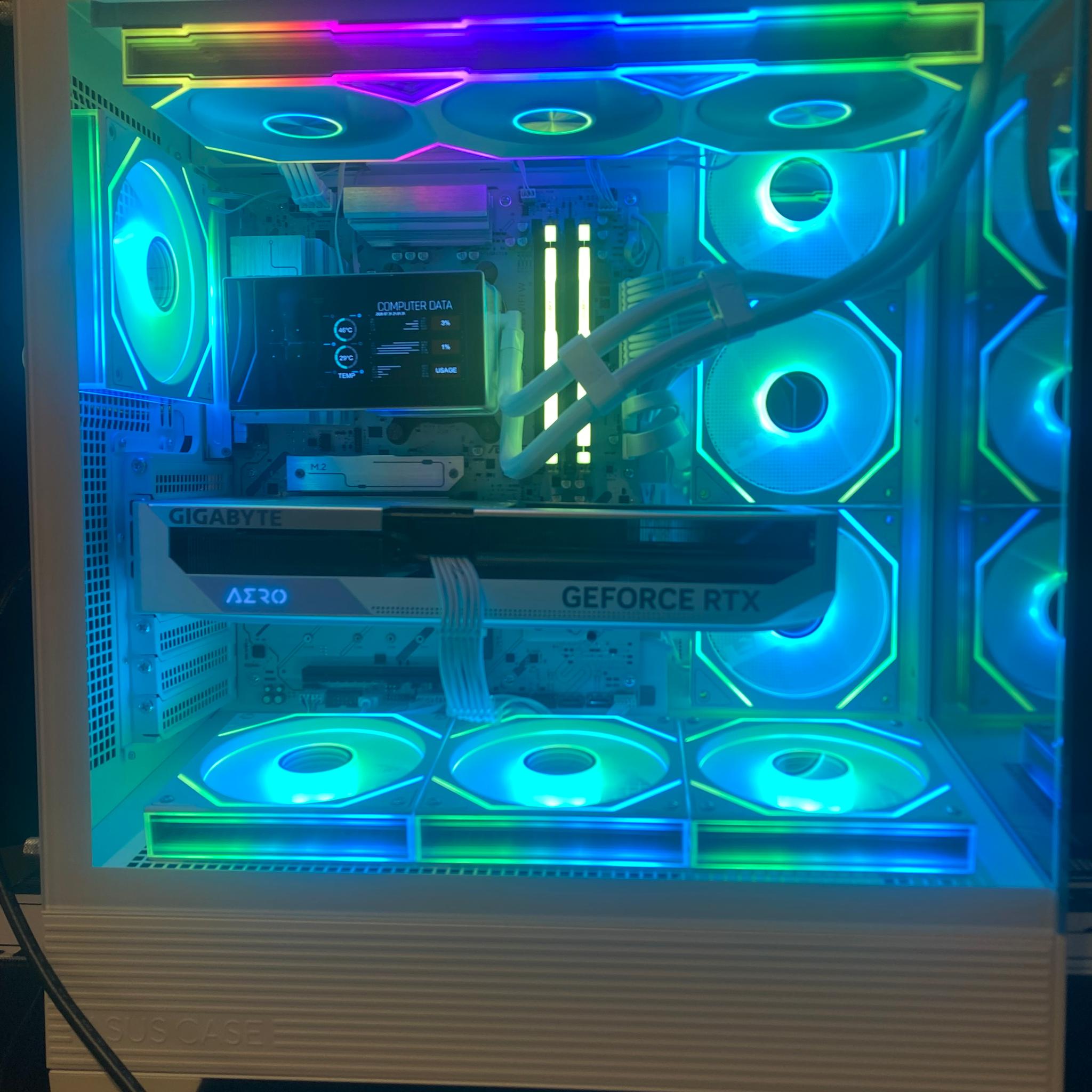 ALL-WHITE GAMING PC | RYZEN 7 9700X | RTX 4070 Ti AERO | 32GB DDR5 | 1TB