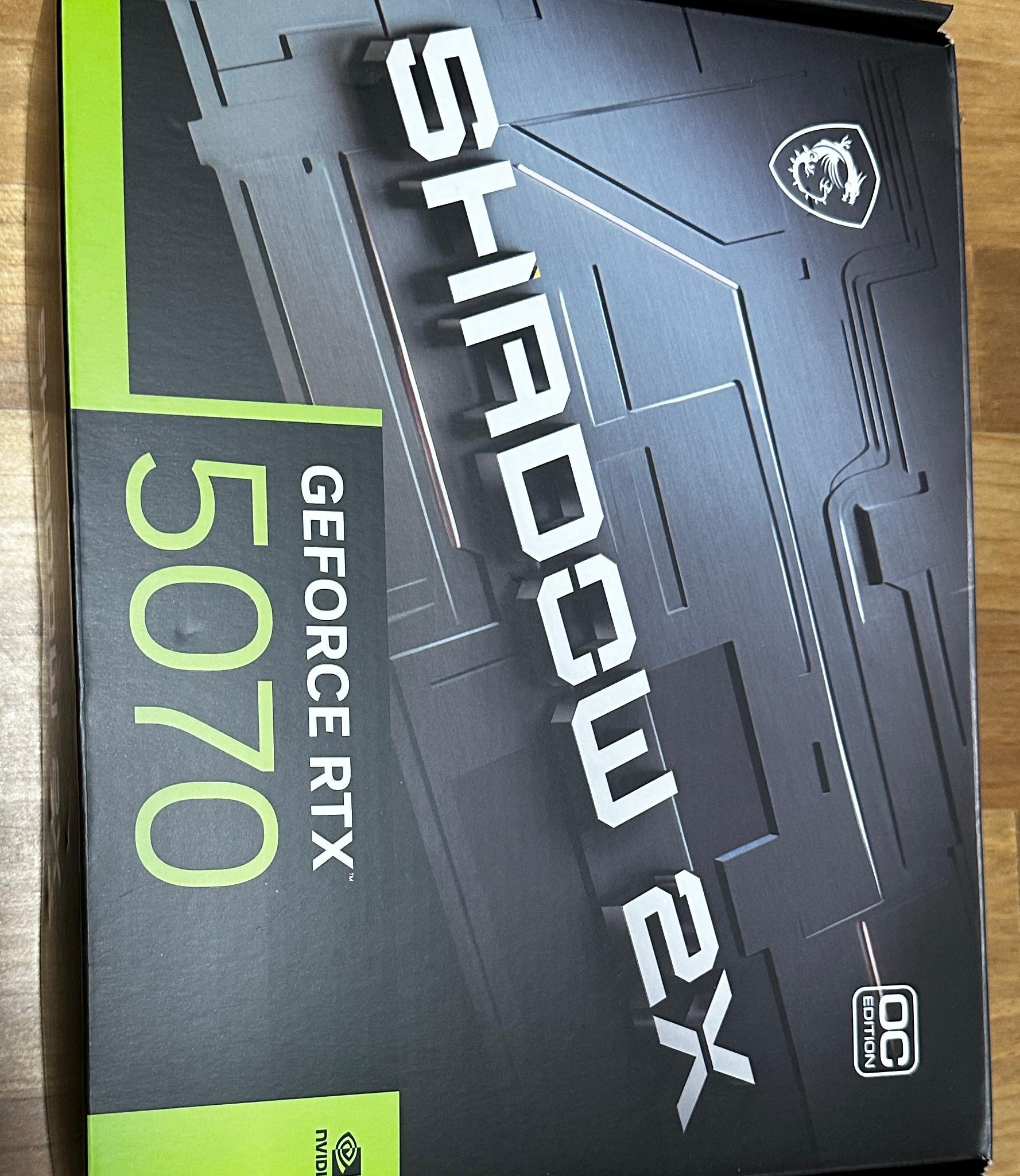 MSI GeForce RTX 5070 12G SHADOW 2X OC