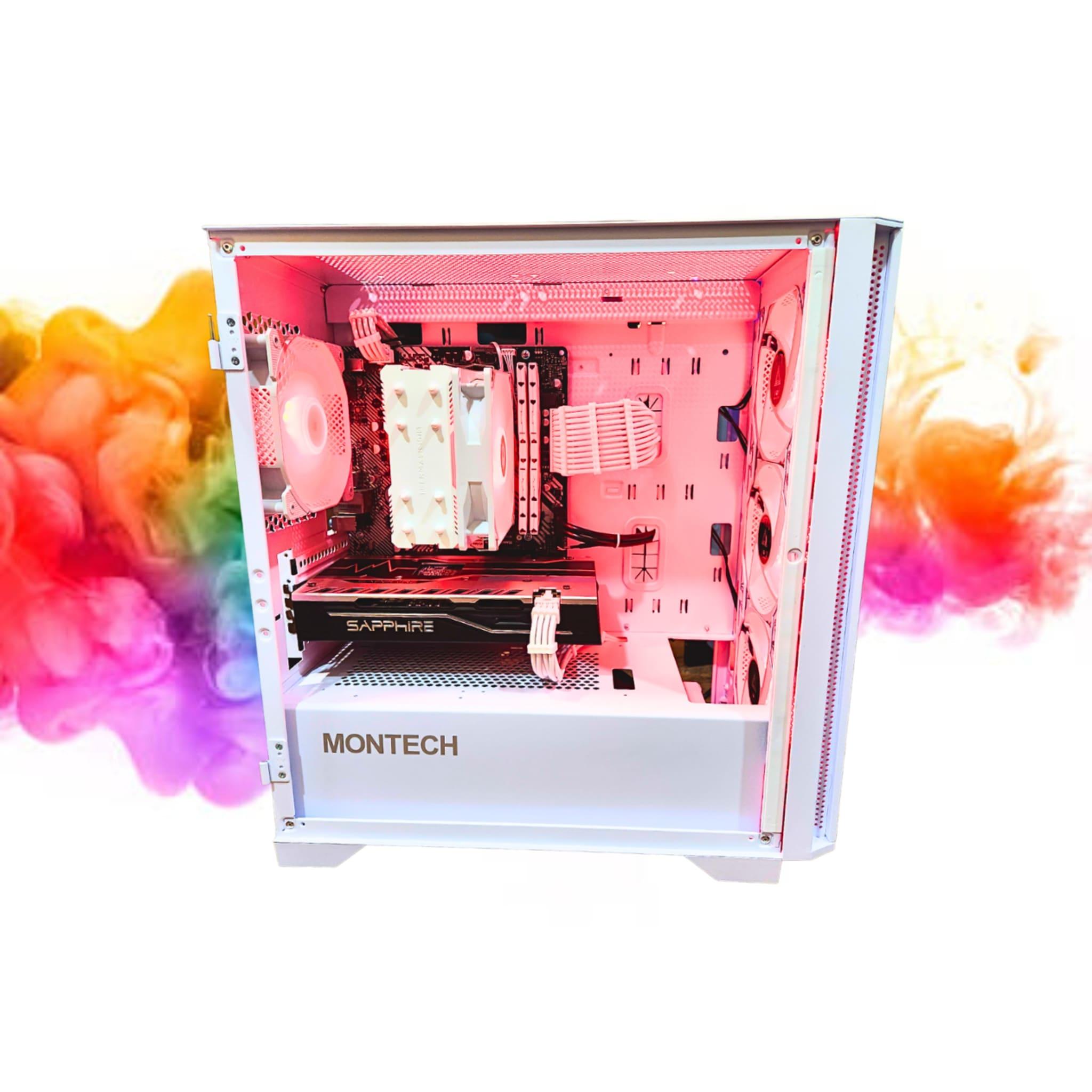 SALE: RX 580 8GB + Ryzen 5 + 512GB SSD + 16GBs RAM + 5 RGB Fans ( White RGB Gaming PC )