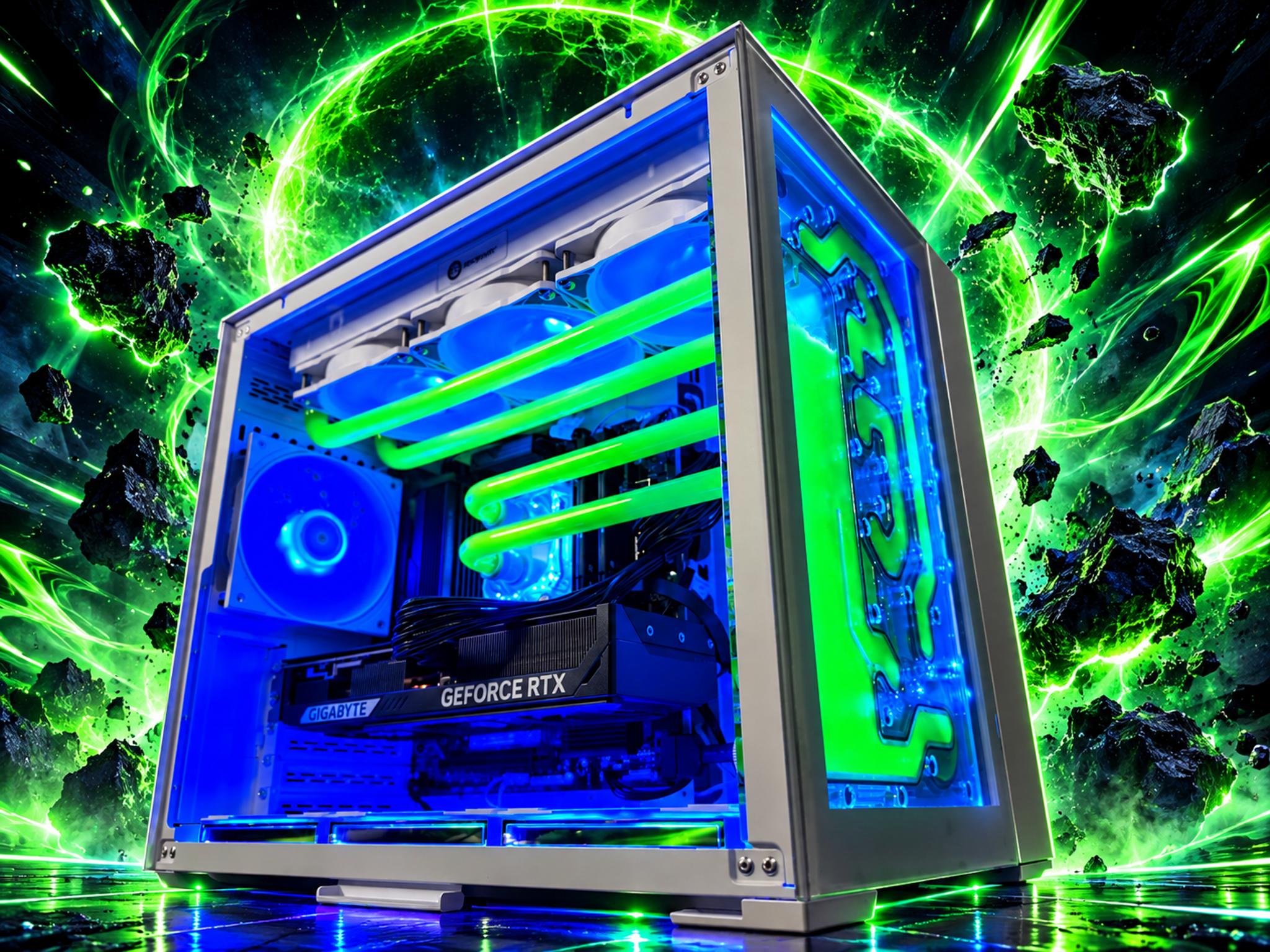 ☢️💚 GAMMA RAY 💚☢️7800X3D | RTX 5070| 2.25 TB NVMe| 32 GB DDR5| 850W Gold PSU