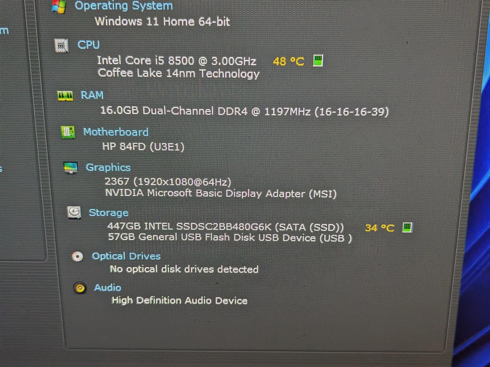 FREE SHIP || 1660 SUPER 6GB, i5 8500 6 Core, 16GB RAM, 480GB SSD, WiFi, Win11, RGB, HP Omen 25L