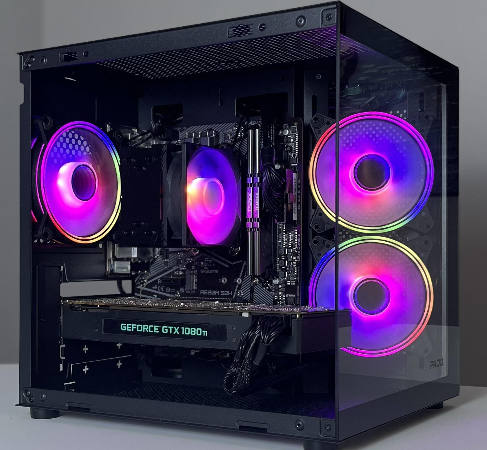 ▪️CLEAN LOOKING▪️💰 MAX PERFORMANCE 💰🟥RYZEN 5 5500🟥🟩 GTX 1080TI 🟩 GAMING PC