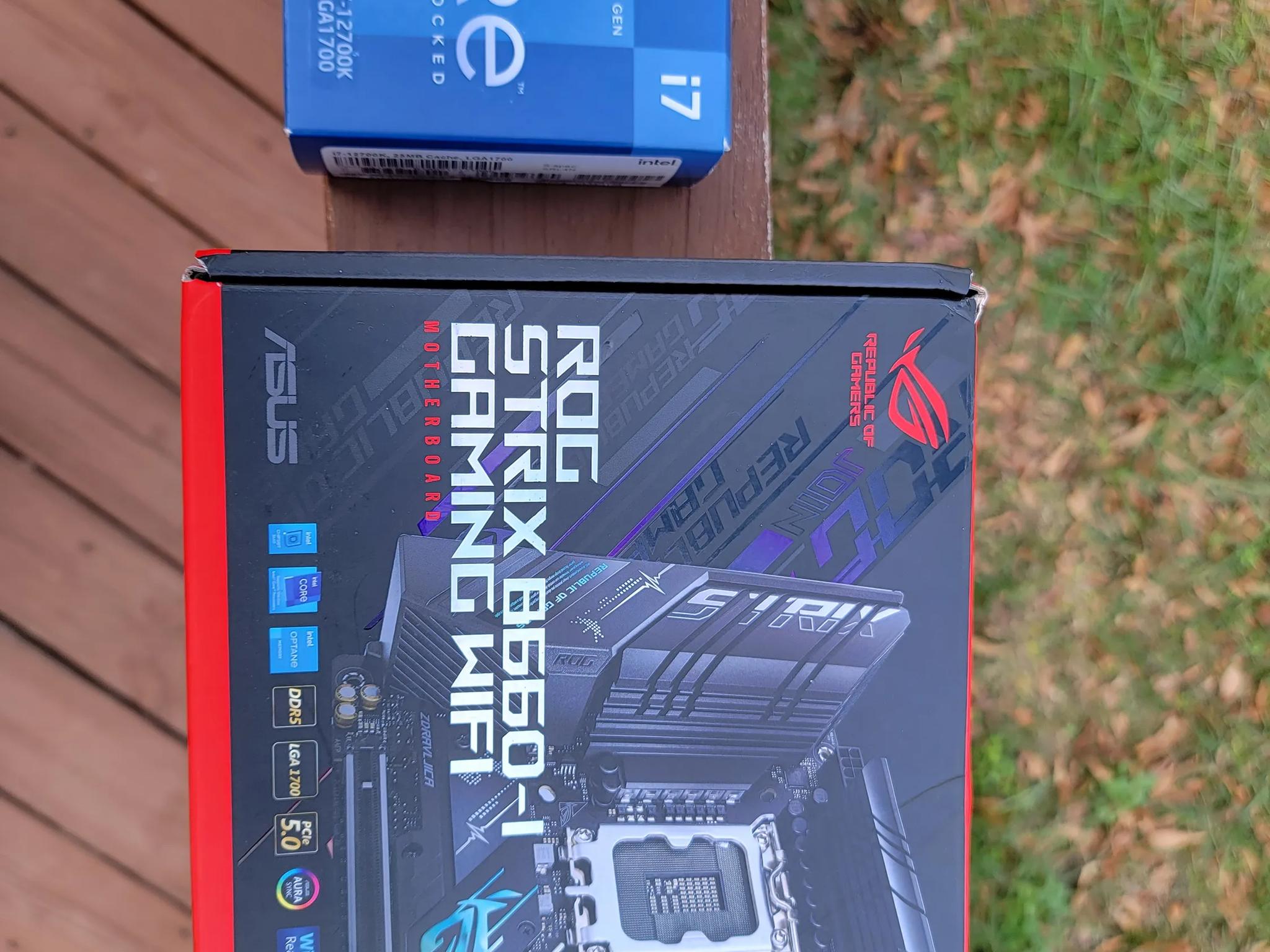 i7-12700k and Asus Rog itx mobo combo