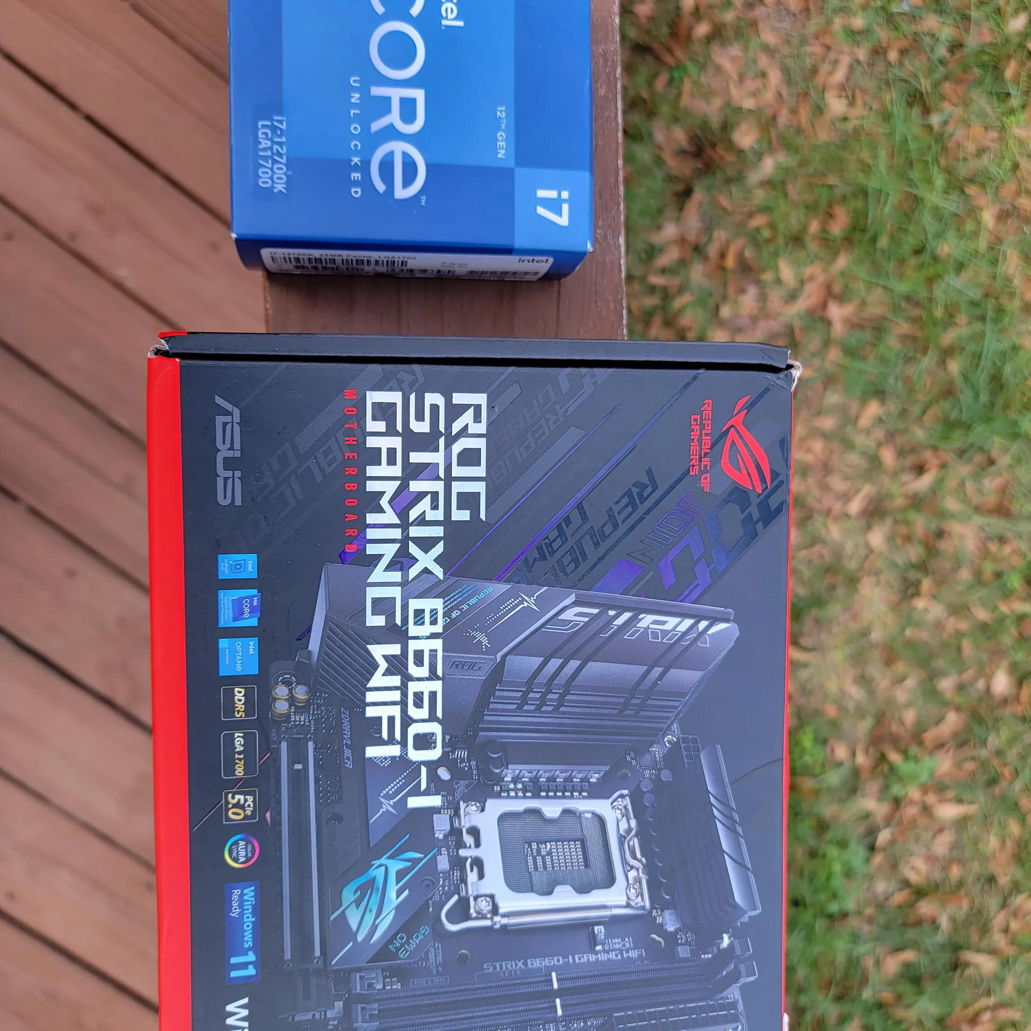 i7-12700k and Asus Rog itx mobo combo