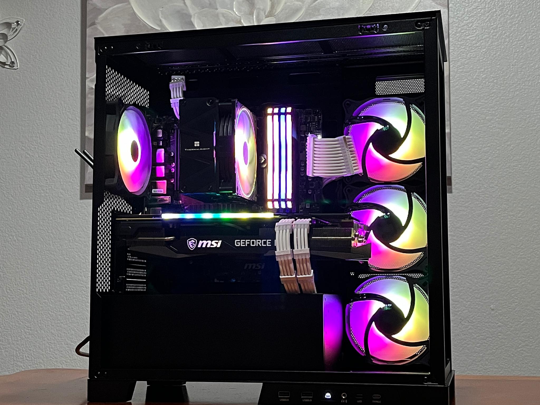 RTX 3070 TRIO 8GB, Ryzen 7 5700G, 32GB 3600MHz | Black RGB Gaming Computer/PC