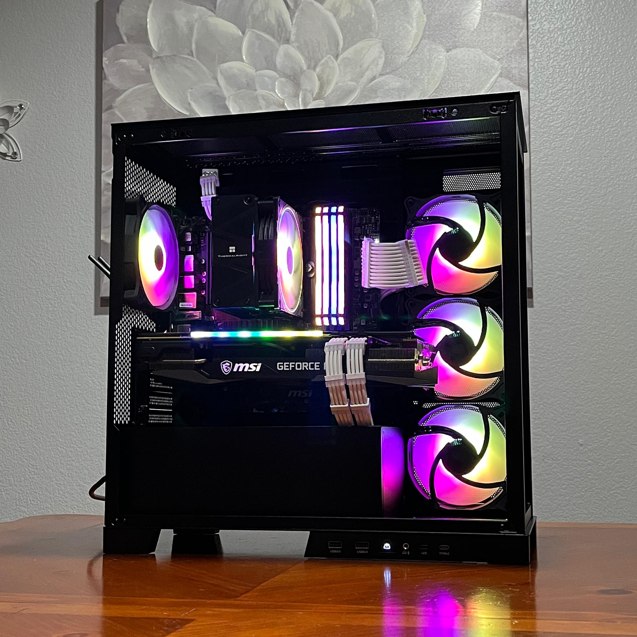 RTX 3070 TRIO 8GB, Ryzen 7 5700G, 32GB 3600MHz | Black RGB Gaming Computer/PC