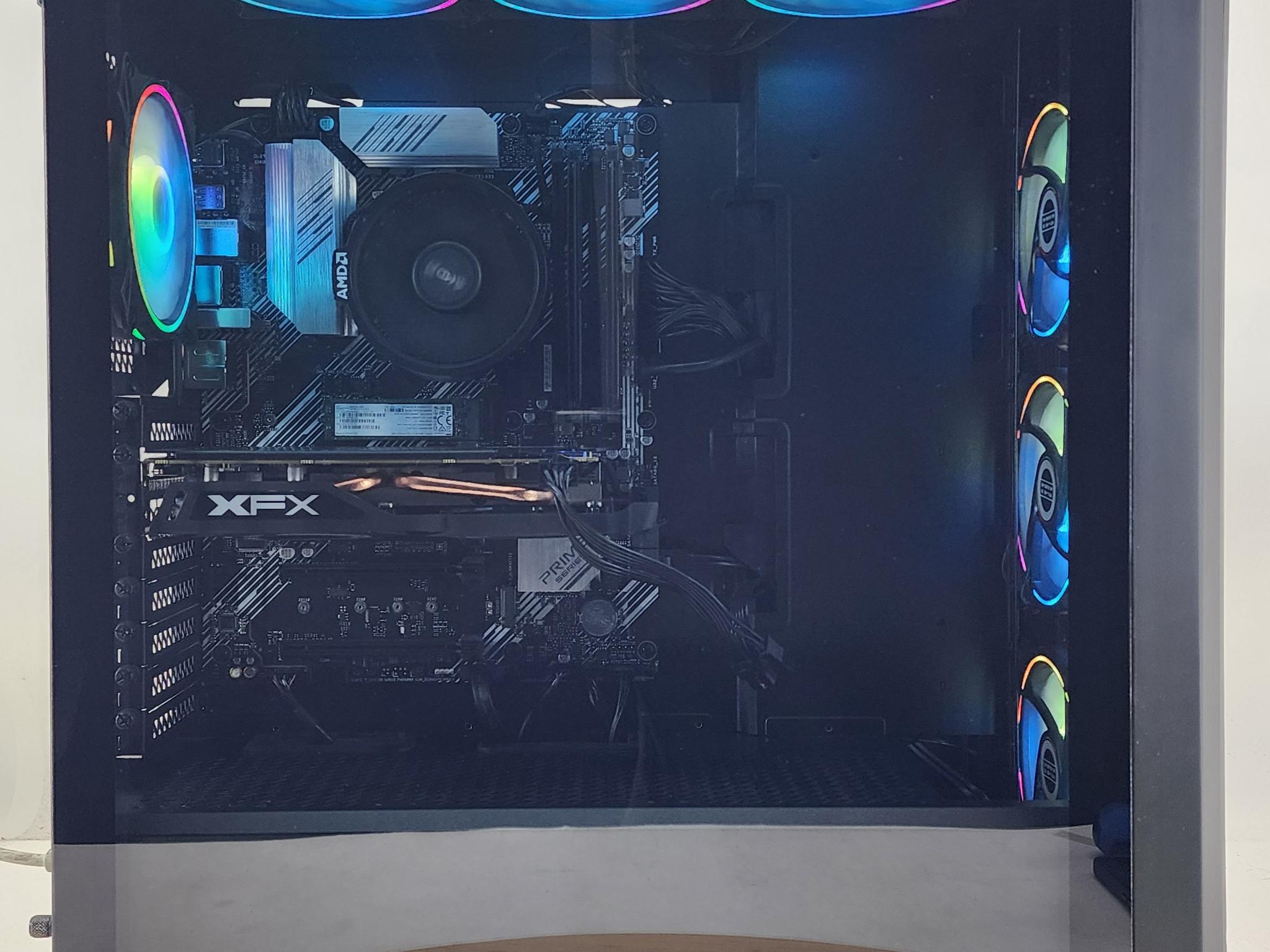 Gaming PC Ryzen 5 5500 16GB RAM 256GB SSD+1TB HDD RX 580 8GB Windows 11 Computer