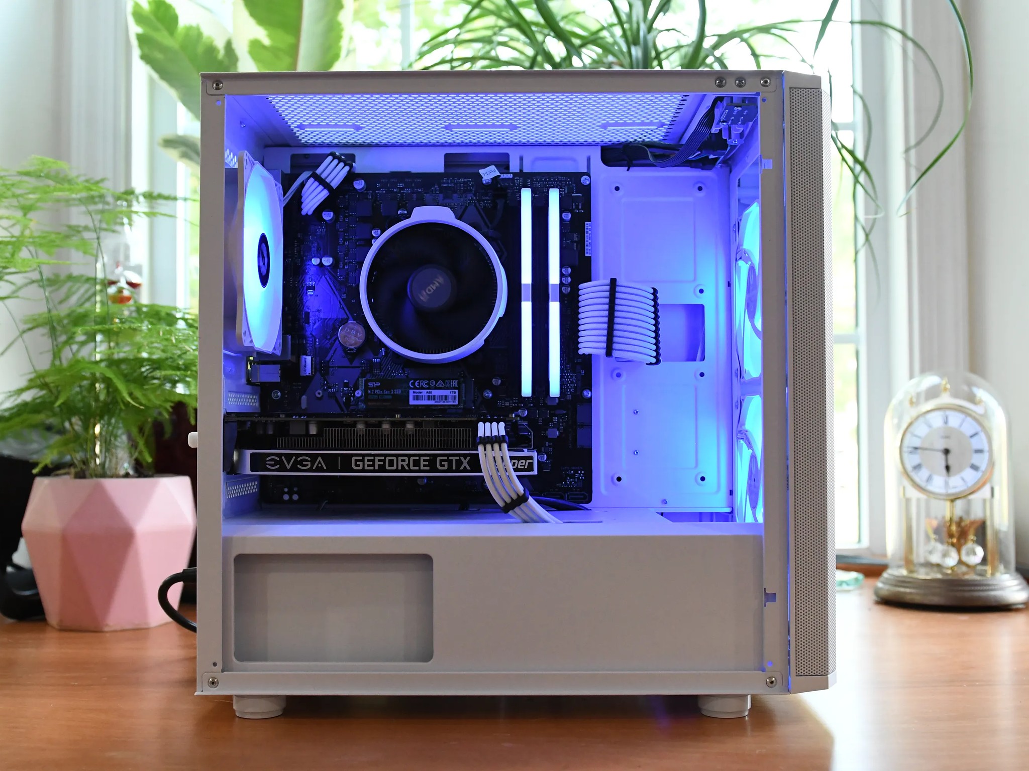 🔵⚪ Ryzen 5 3600 | GTX 1660 Super SC | 16GB 3600MHz CL18 - White and Blue Gaming PC
