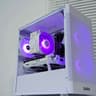 ❄️ Sleek All-White Gaming PC - Intel i3-12100F, GTX 1060, 16GB RAM, ARGB Lighting, 1TB SSD